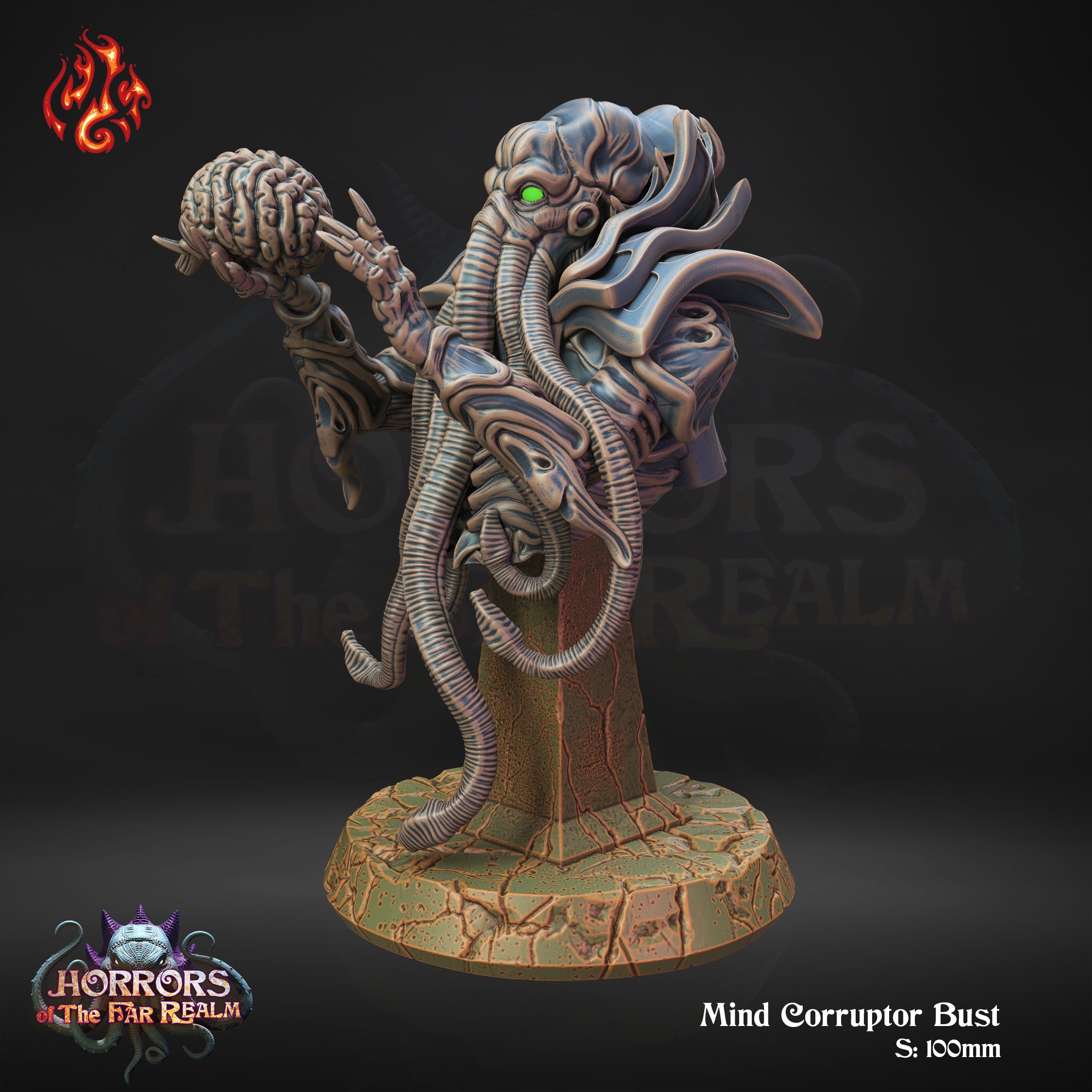 Mind Corruptor Bust - aus der Reihe Horrors of the Far Realm von Crippled God Foundry