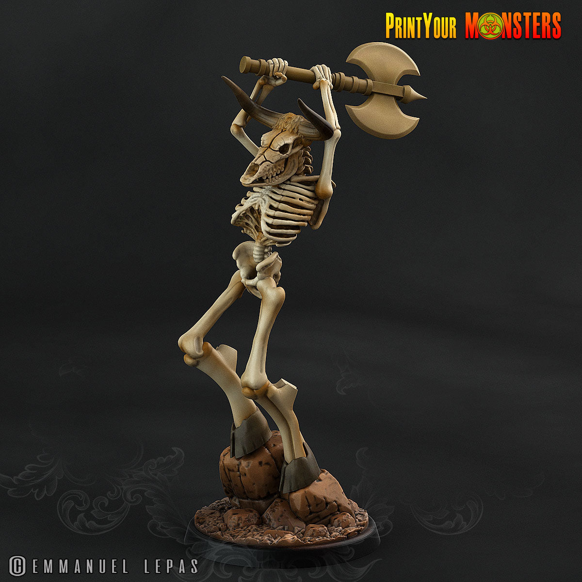 Skeleton Minotaurs - aus der Reihe Ancient Bones Pack von Print Your Monsters