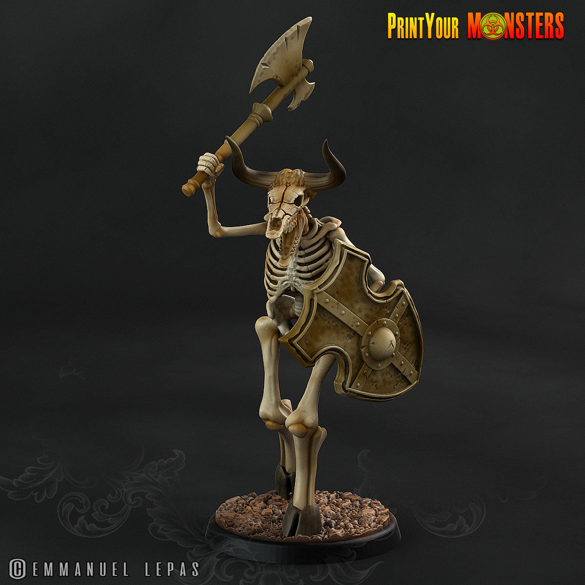 Skeleton Minotaurs - aus der Reihe Ancient Bones Pack von Print Your Monsters