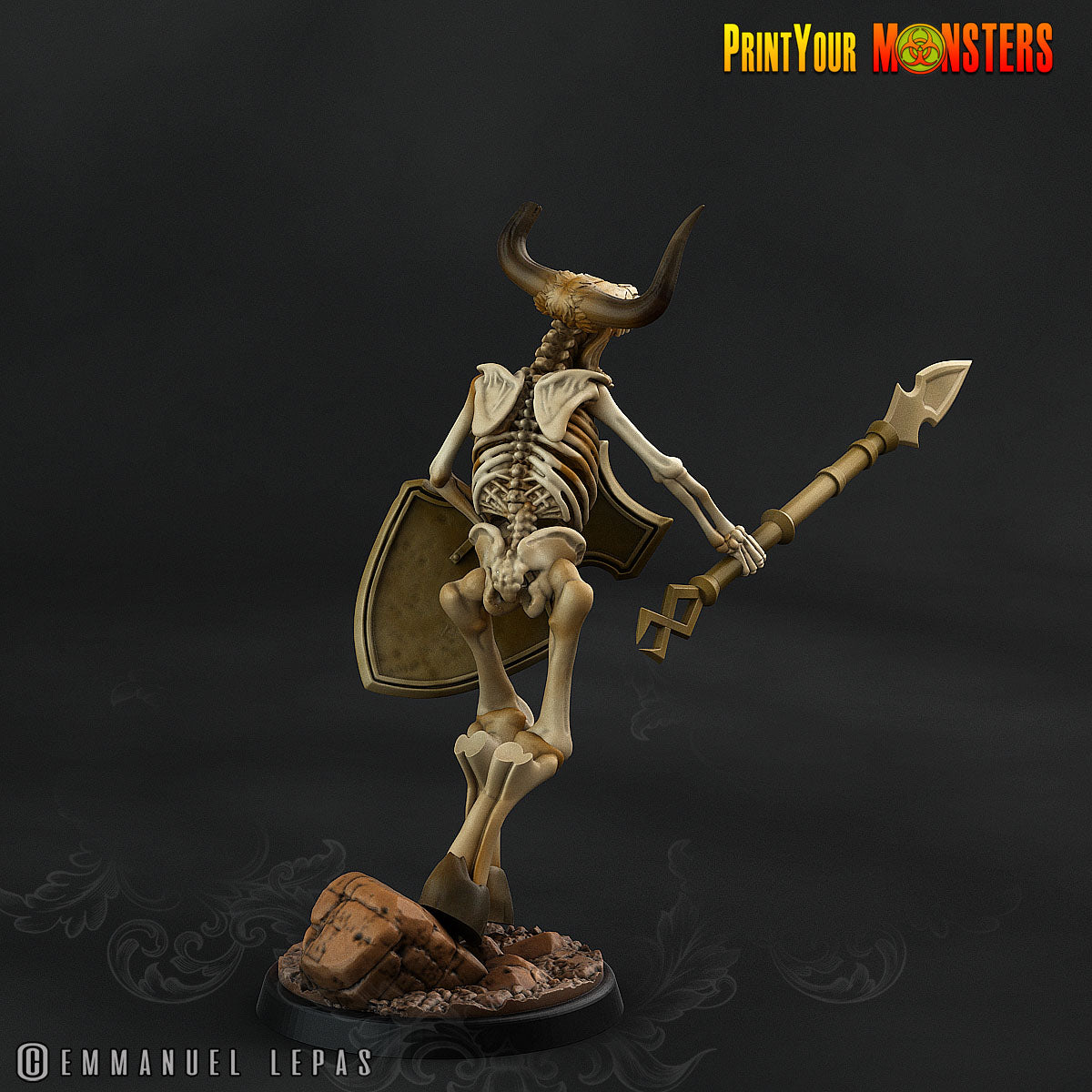 Skeleton Minotaurs - aus der Reihe Ancient Bones Pack von Print Your Monsters