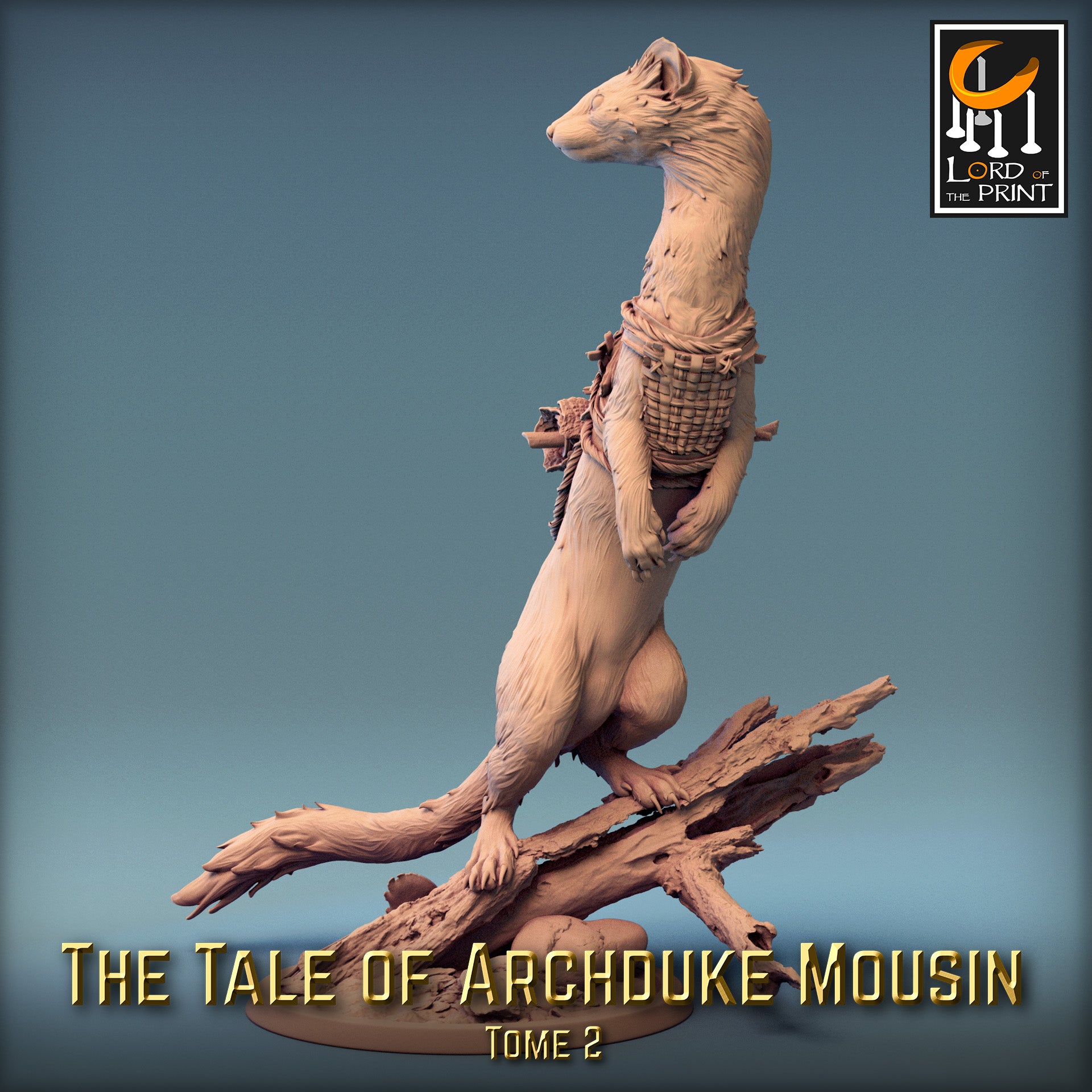 Moussin Weasel Stand - Tales of Archduke Mousin II - Rescale Miniatures