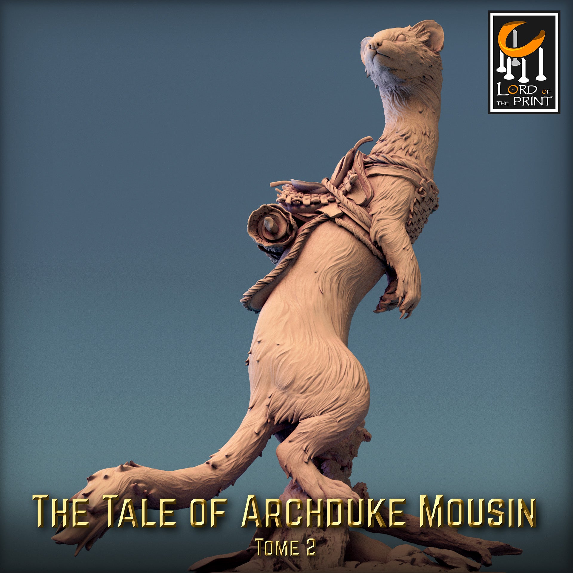 Moussin Weasel Stand - Tales of Archduke Mousin II - Rescale Miniatures