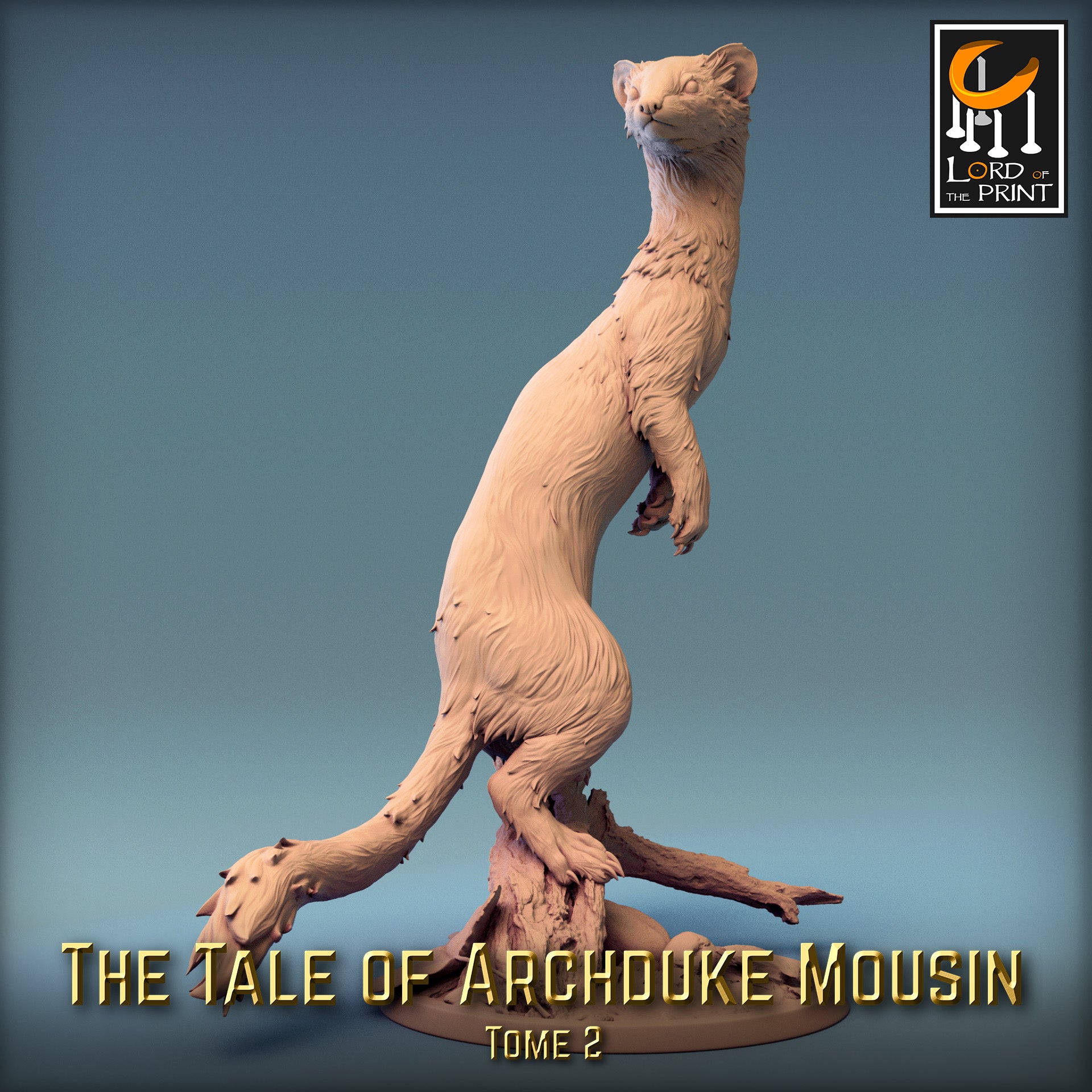Moussin Weasel Stand - Tales of Archduke Mousin II - Rescale Miniatures