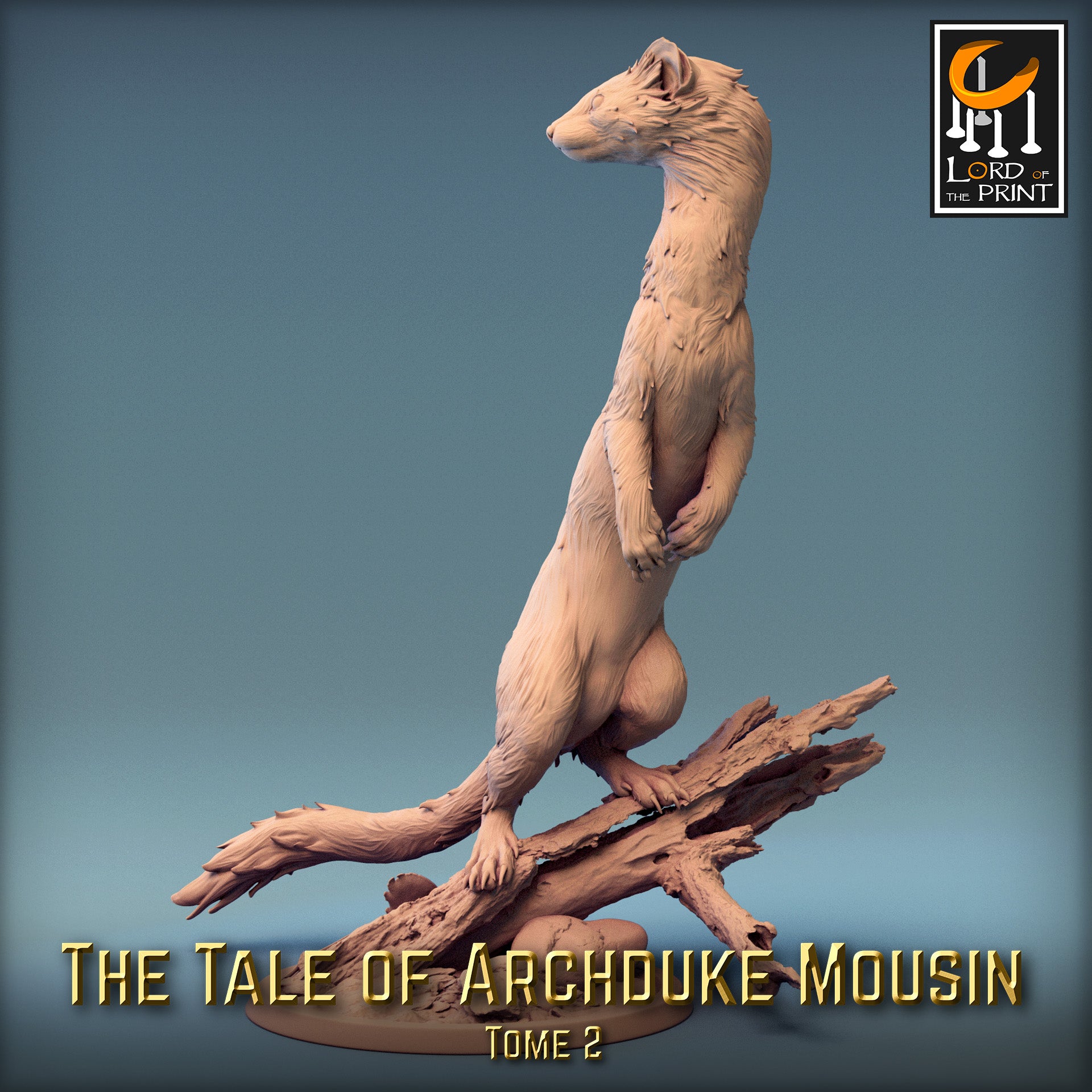 Moussin Weasel Stand - Tales of Archduke Mousin II - Rescale Miniatures