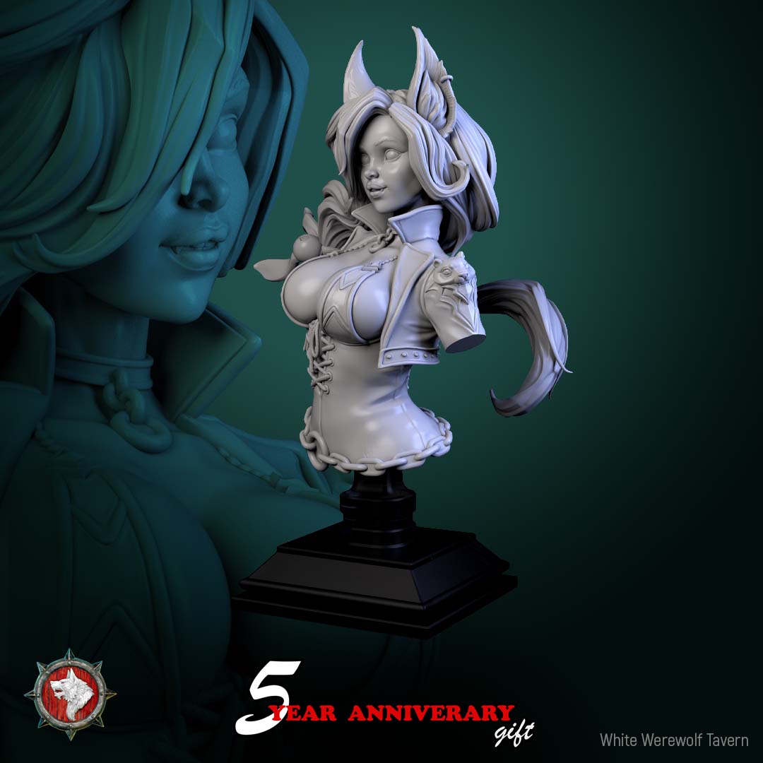 Nyx Shadowpurr - Bust aus der Reihe Spirits of Slavic Myth von White Werewolf Tavern