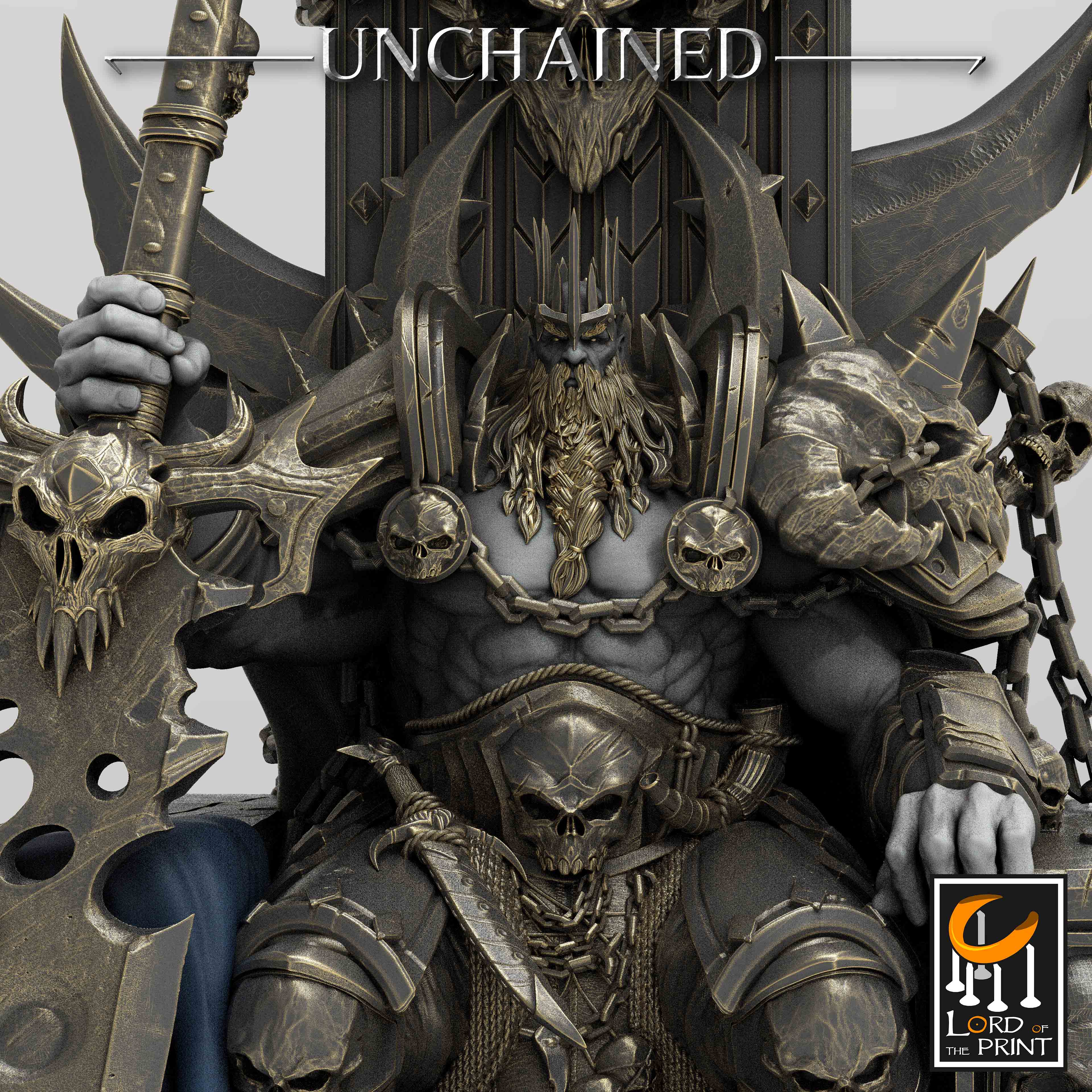 Olaf sur le trône - de la série Unchained I par Rescale Miniatures