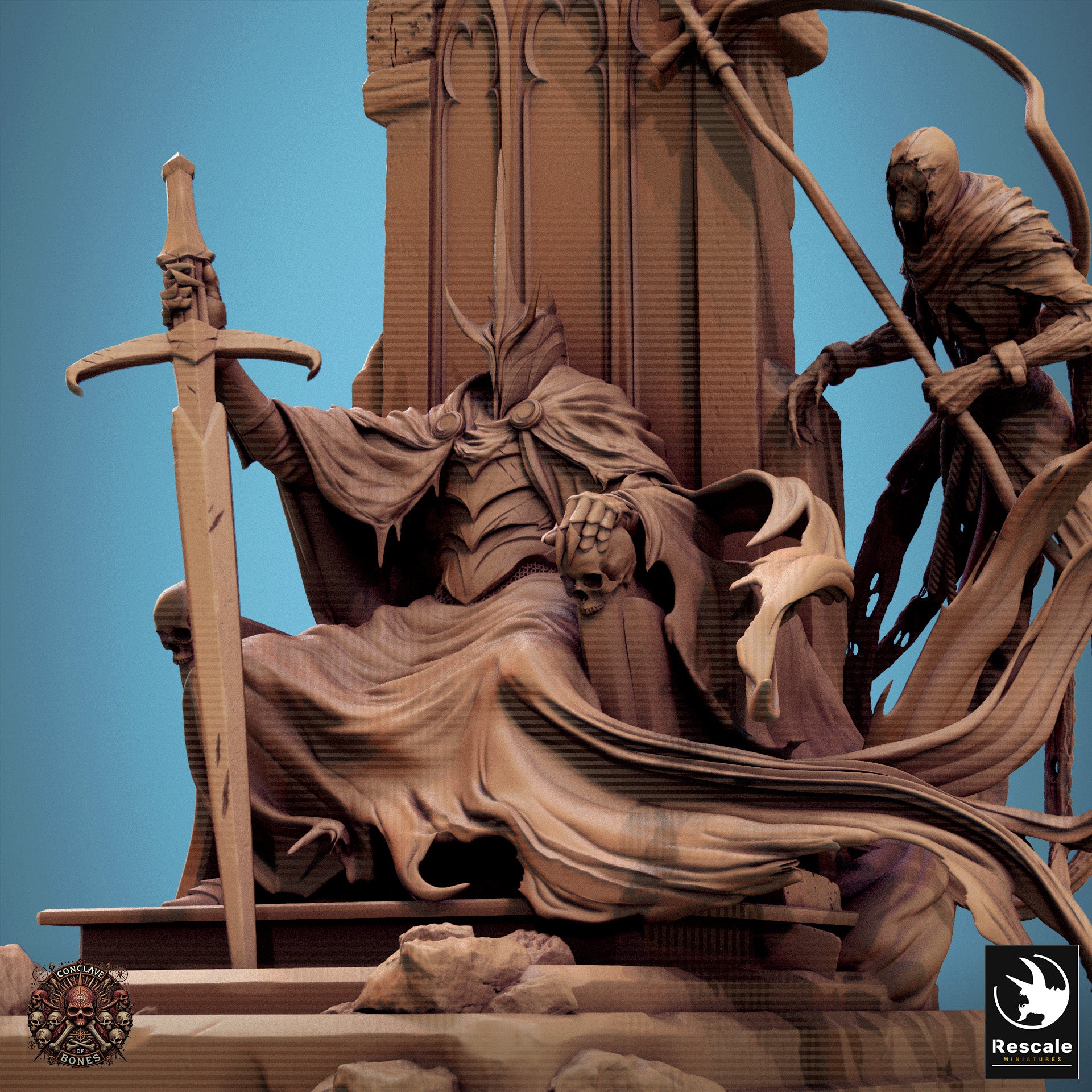 Ombral Sepulchral Lord - aus der Reihe Conclave of Bones von Rescale Miniatures