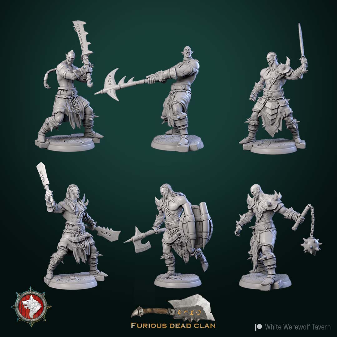 Orc Warrior - aus der Reihe Furious Dead Clan von White Werewolf Tavern