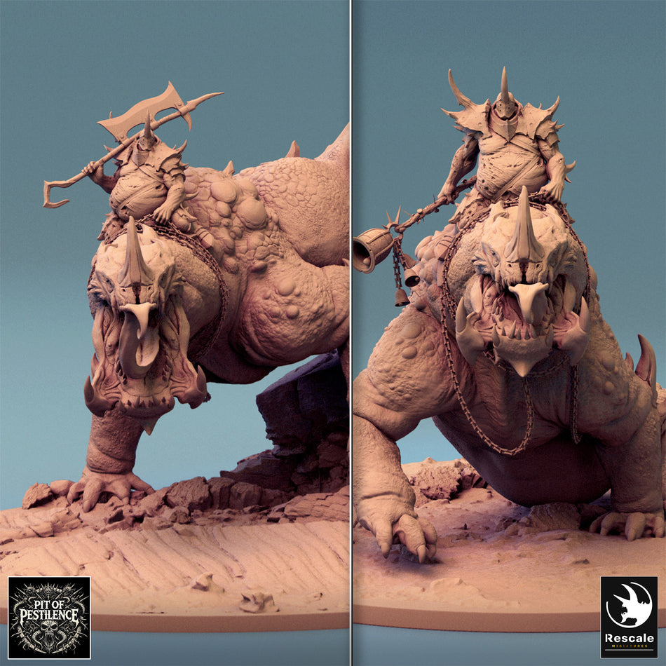 Sludgeborn Drake aus der Reihe Pit Of Pestilence von Rescale Miniatures