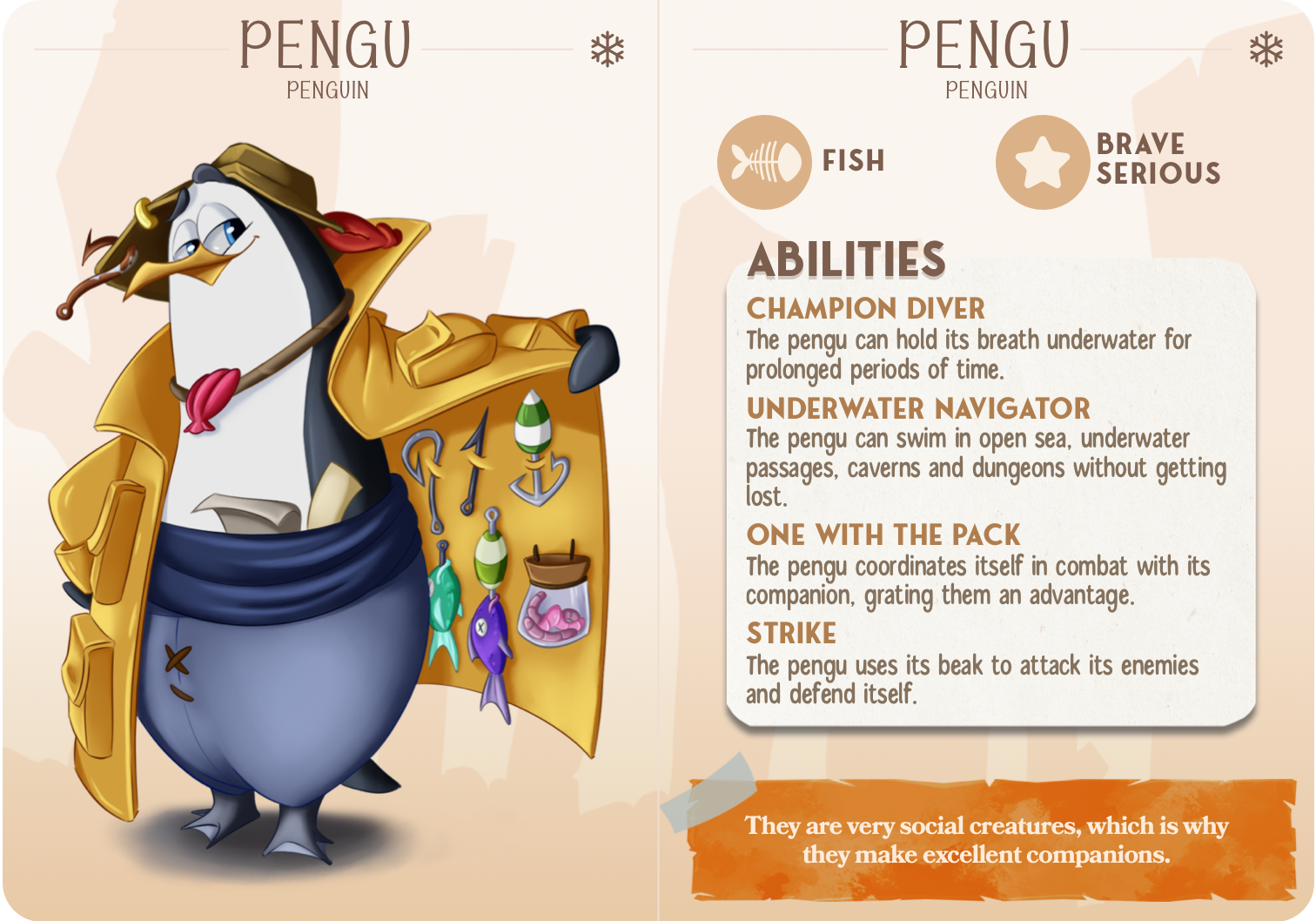 Penguin - Polar - Pengu - Animal Companions by Cornelia - Cast n Play