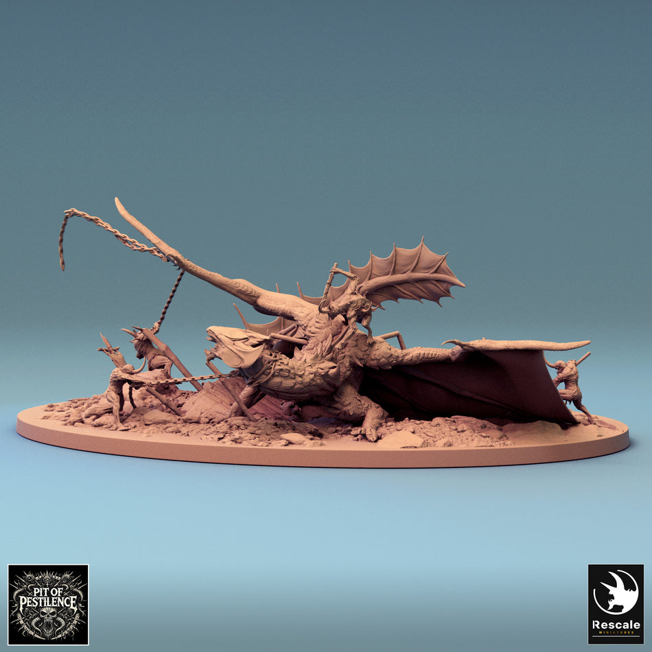 Brass Dragon Battle aus der Reihe Pit Of Pestilence von Rescale Miniatures