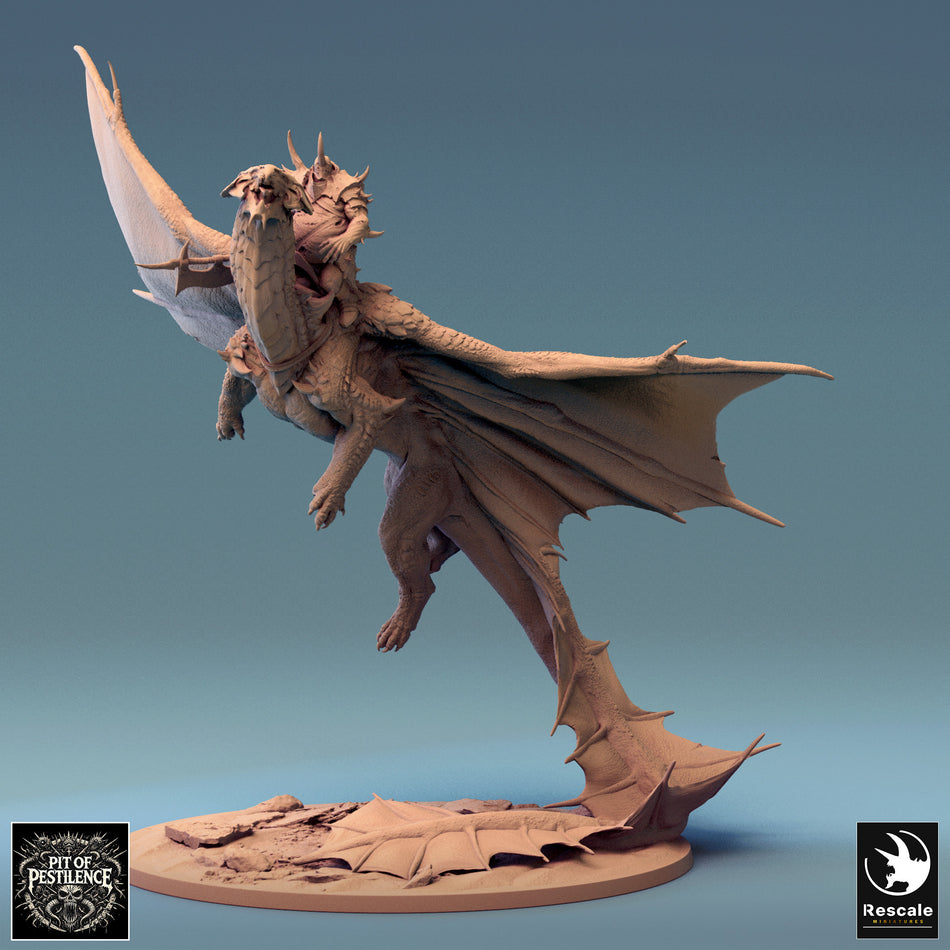 Brass Dragon Takeoff aus der Reihe Pit Of Pestilence von Rescale Miniatures