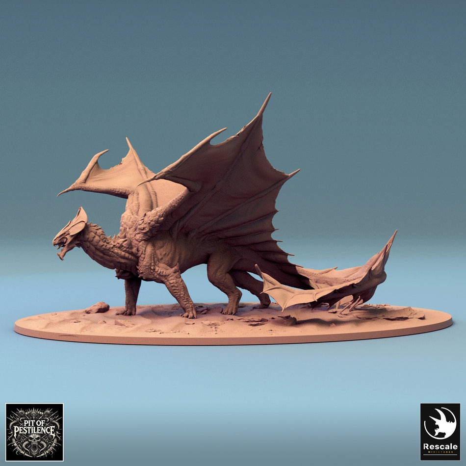 Brass Dragon Walk aus der Reihe Pit Of Pestilence von Rescale Miniatures