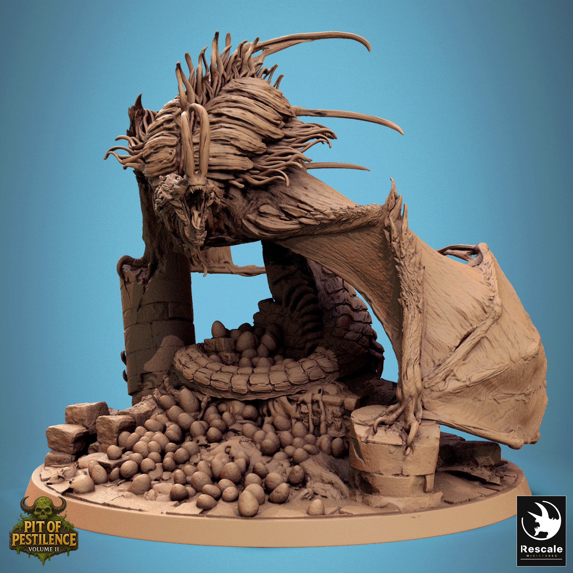 Pestilent Wyvern - aus der Reihe Pit Of Pestilence II von Rescale Miniatures