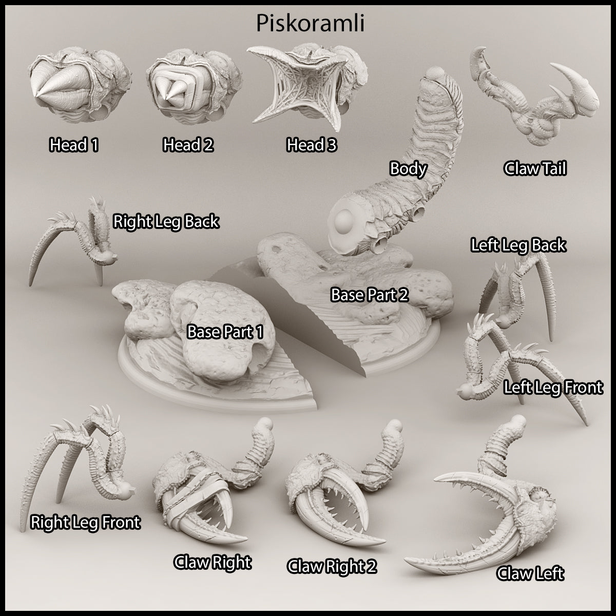 Scorpion Piskoramli - Desert Orcs - Print Your Monsters