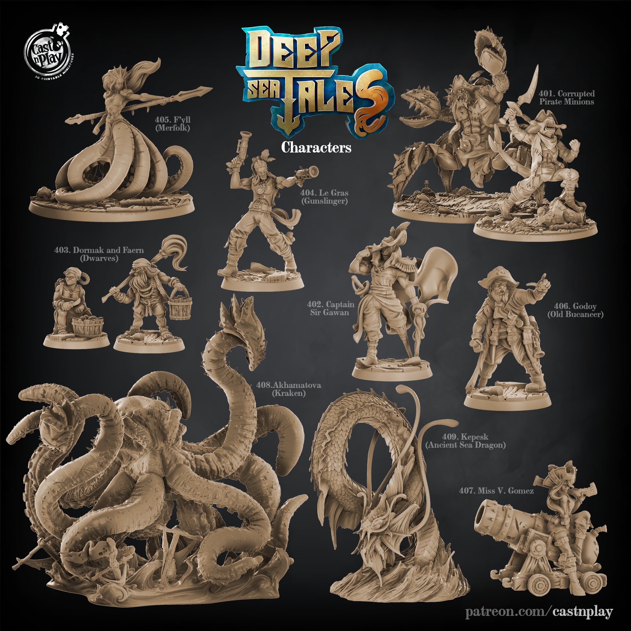 Kepesk the Ancient Sea Dragon - Deep Sea Tales - Cast n Play