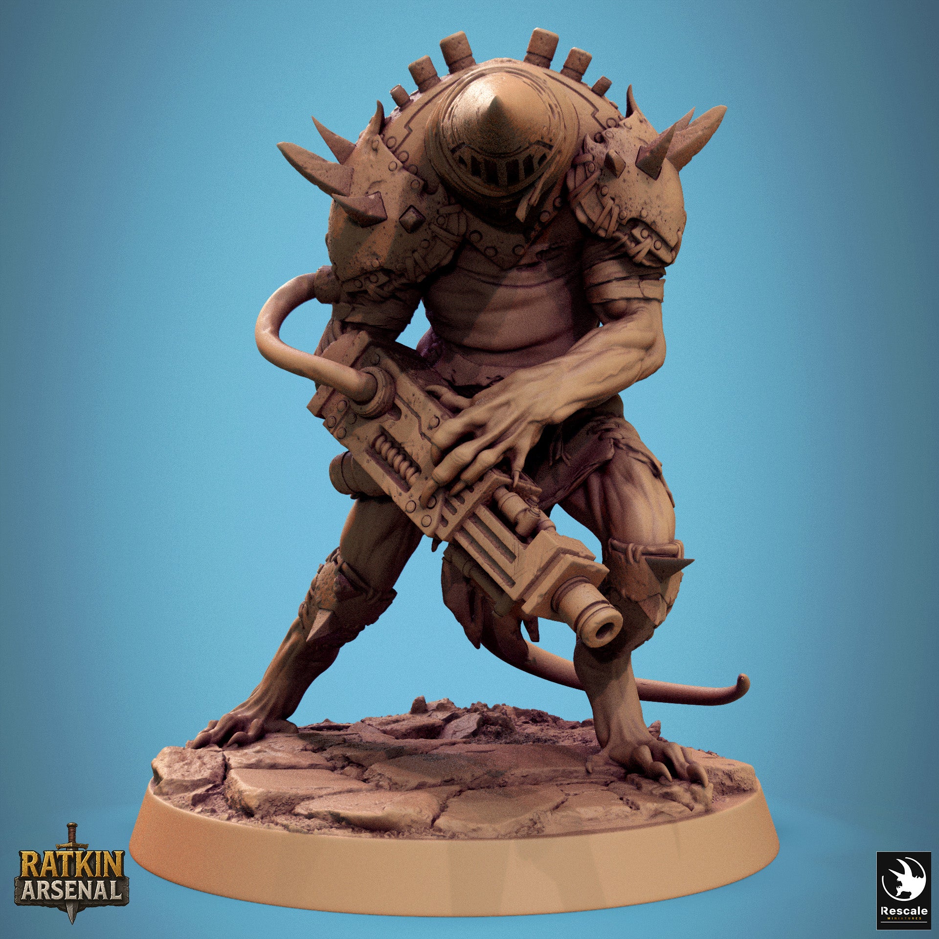 Ratfolk Mutilated Mask - aus der Reihe Ratkin Arsenal von Rescale Miniatures