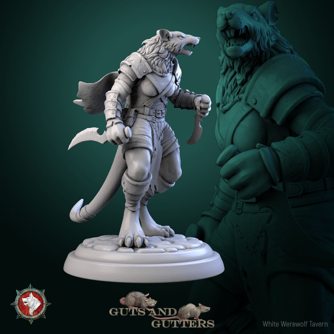 Rat Female Asassin - aus der Reihe Guts and Gutters von White Werewolf Tavern