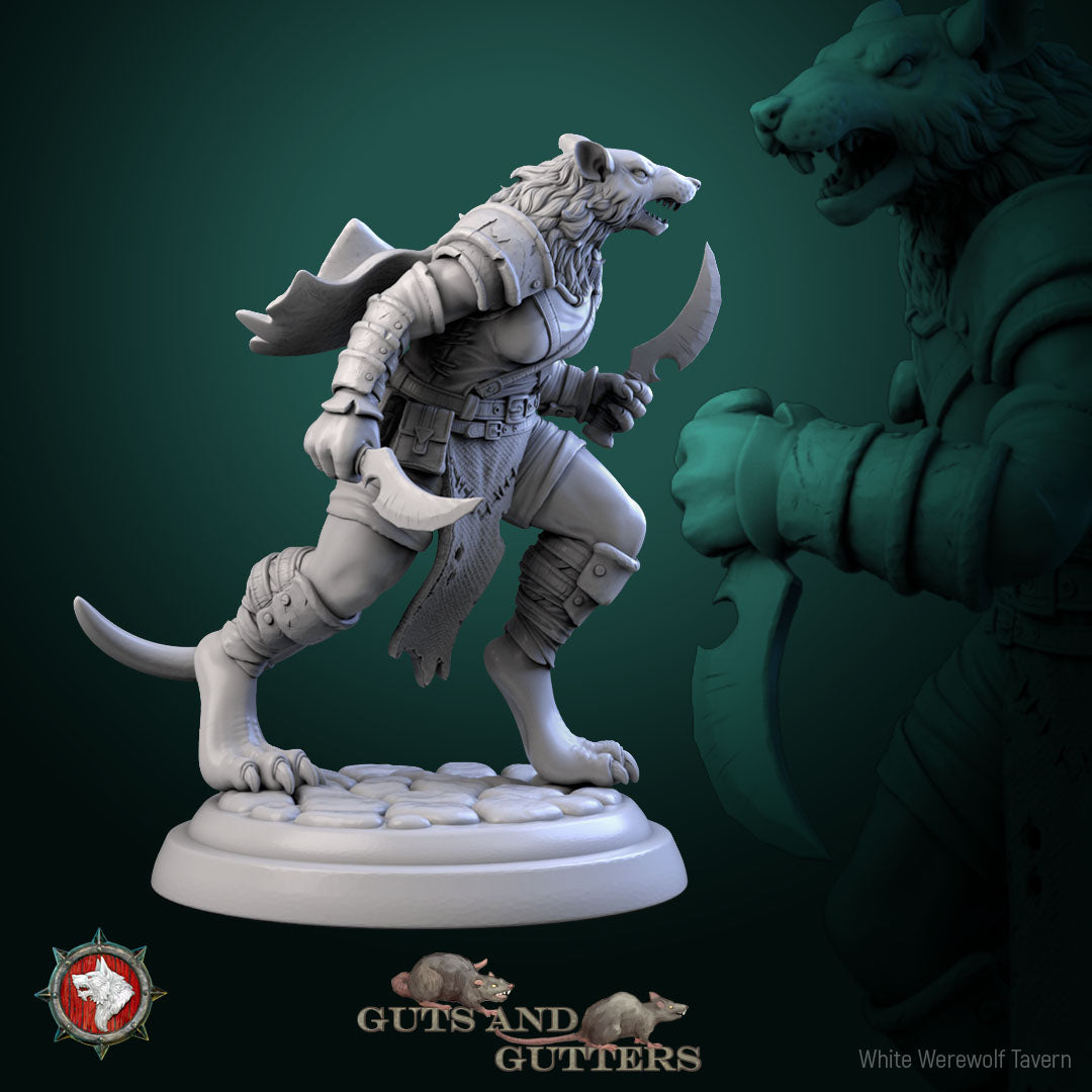 Rat Female Asassin - aus der Reihe Guts and Gutters von White Werewolf Tavern