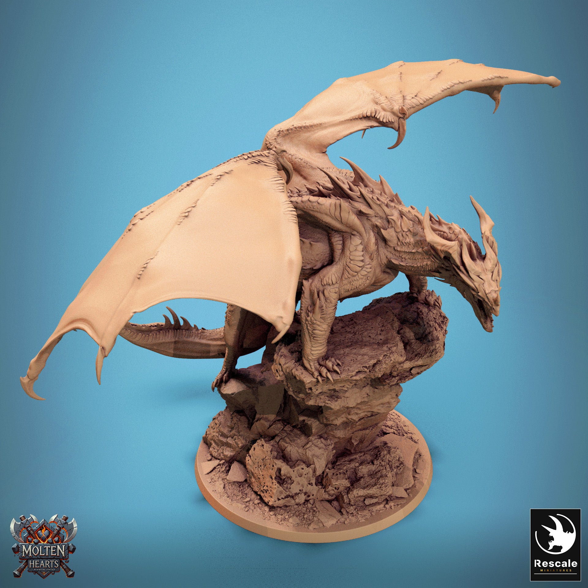 Red Dragon Stance - aus der Reihe Molten Hearts von Rescale Miniatures