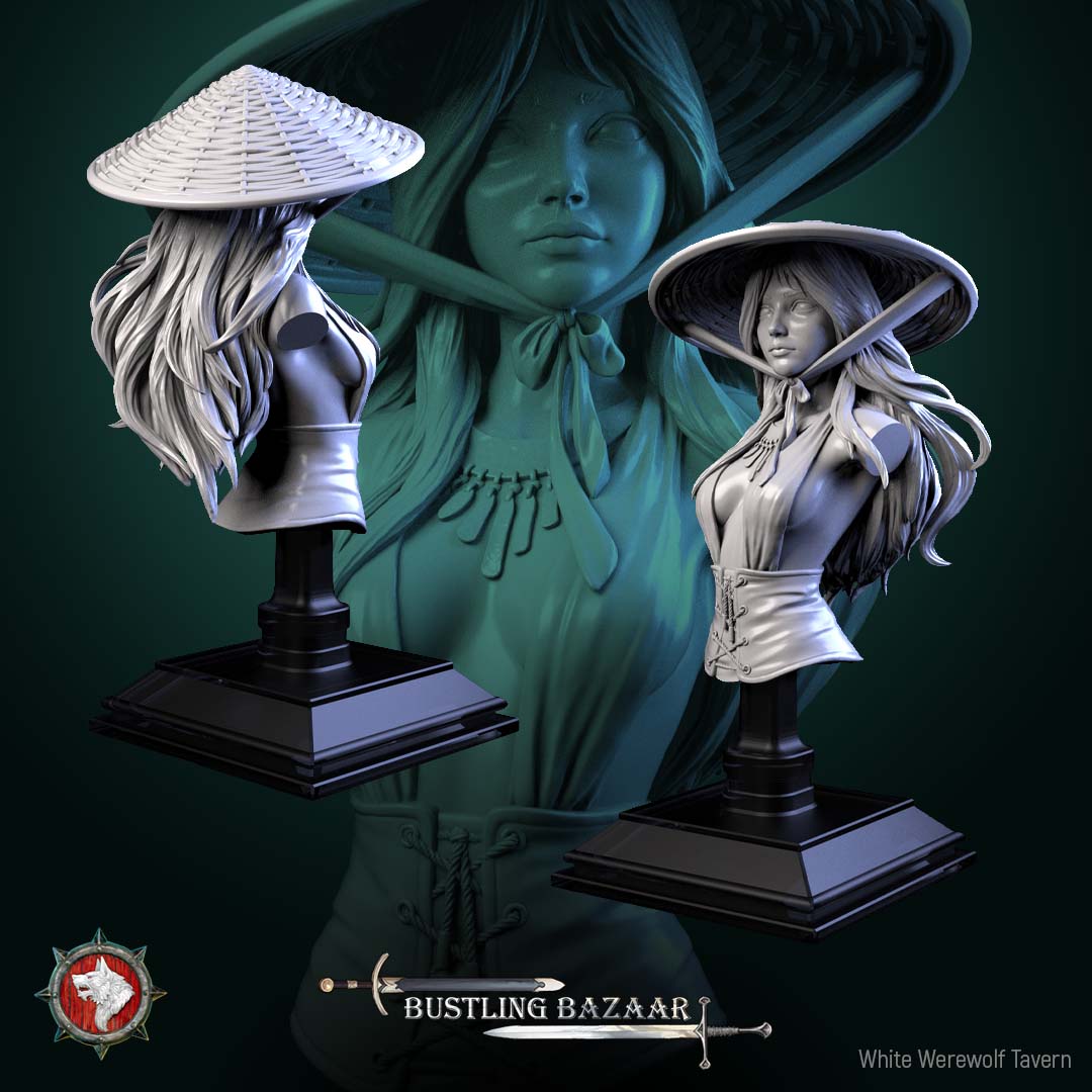 Rika Sharpwind - Bust aus der Reihe Bustling Bazaar von White Werewolf Tavern