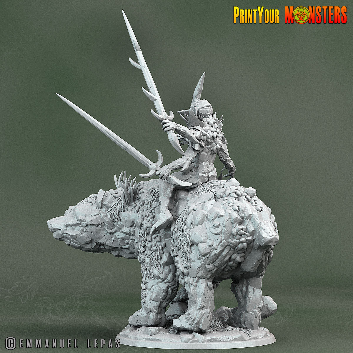Rock Bears - Monsters Pack - Print Your Monsters