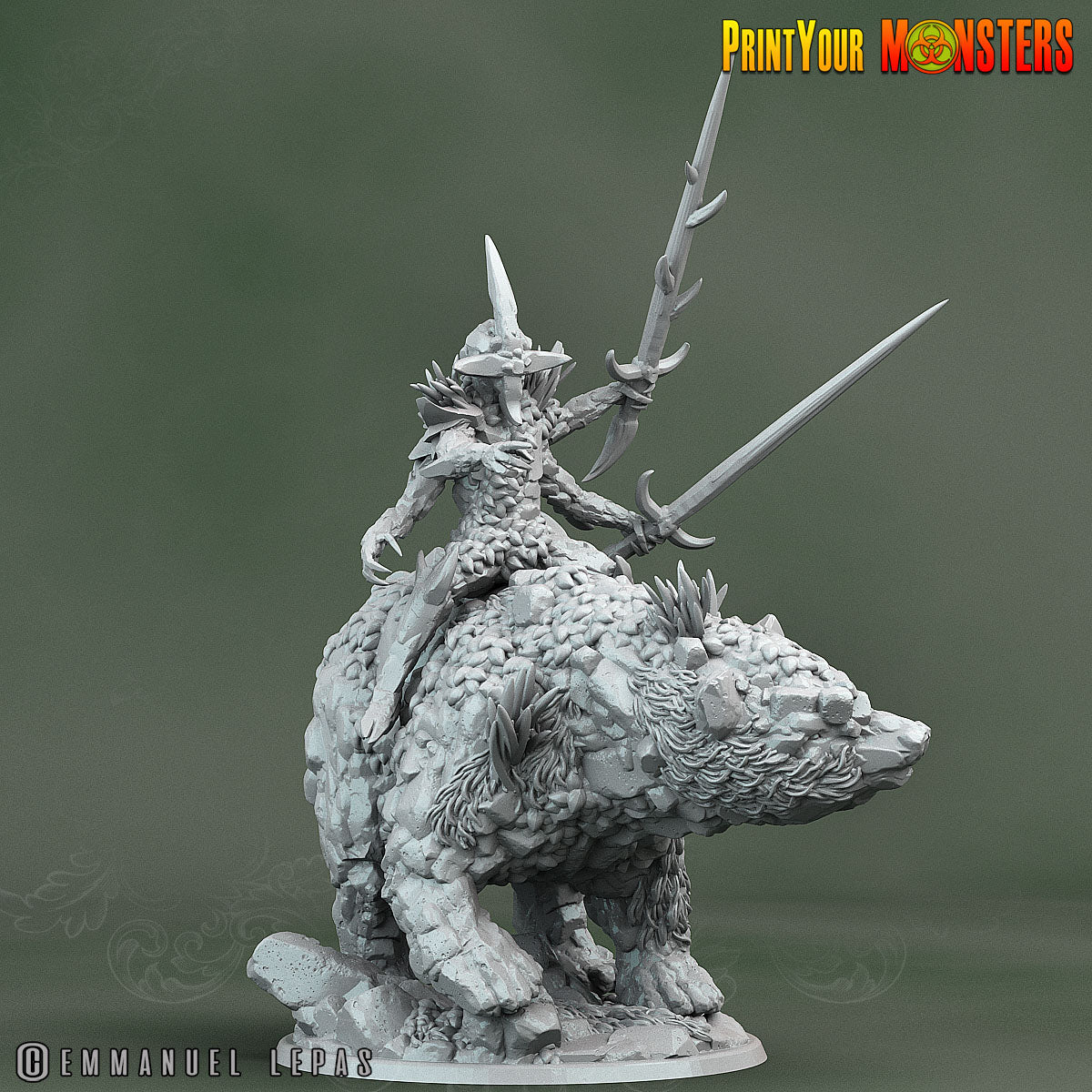 Rock Bears - Monsters Pack - Print Your Monsters