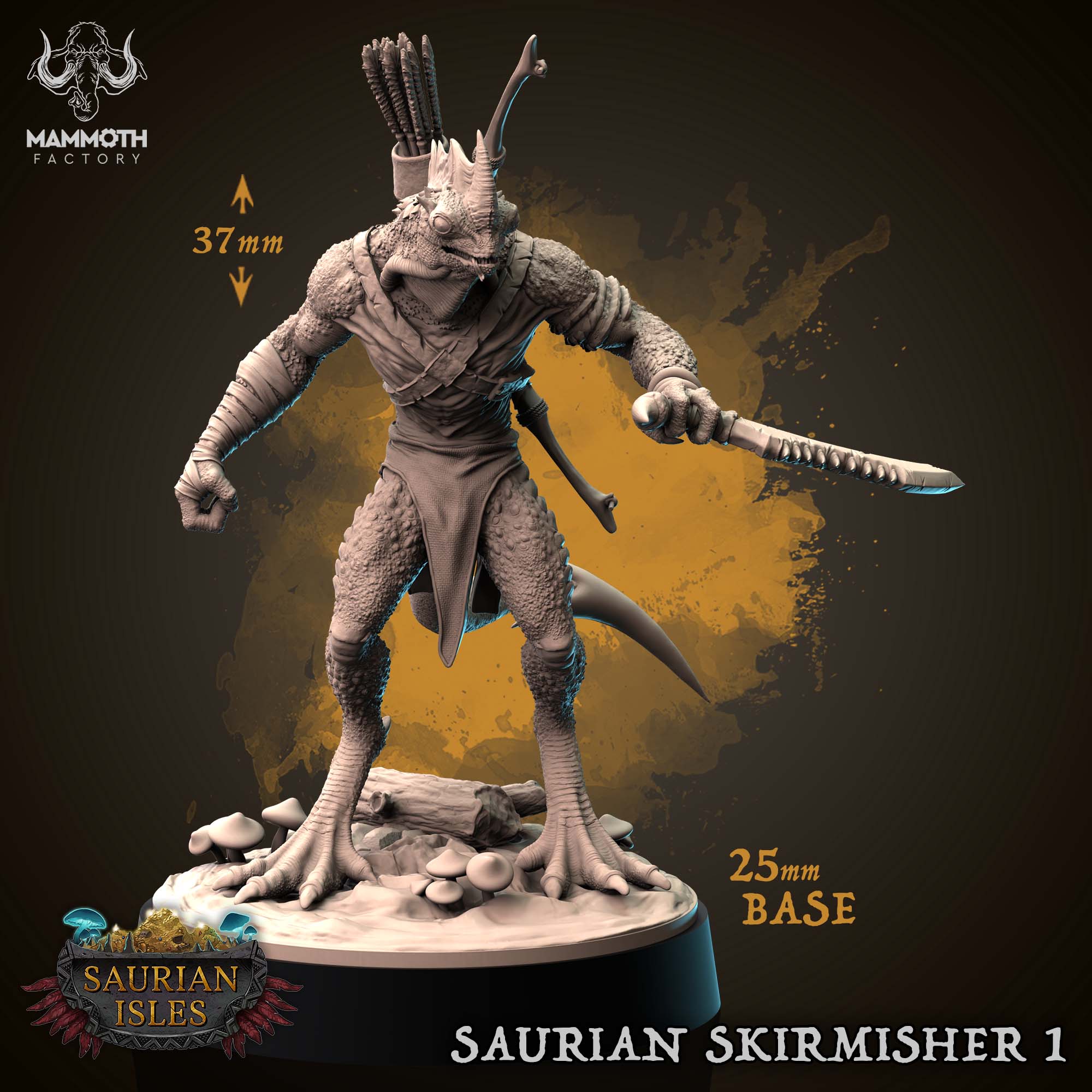 Saurian Skirmisher - aus der Reihe Saurian Isles von Mammoth Factory