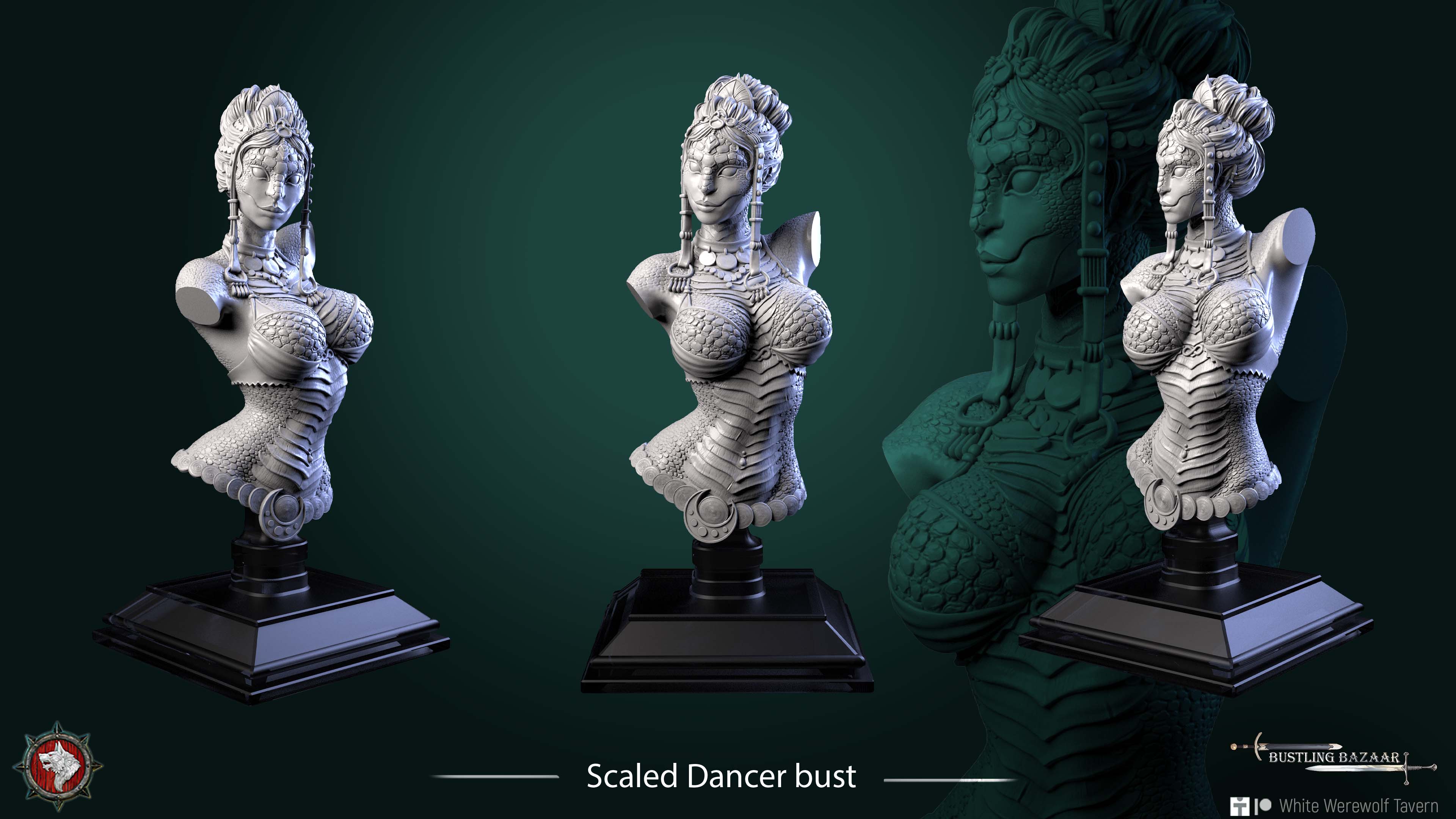 Scaled Dancer - Bust aus der Reihe Bustling Bazaar von White Werewolf Tavern