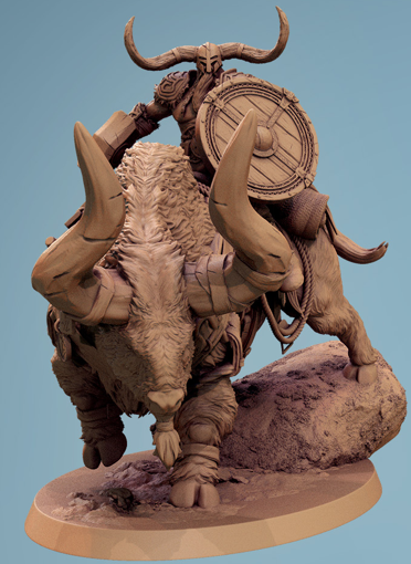 Vargir Frosthorn - aus der Reihe Frostborne Doom von Rescale Miniatures