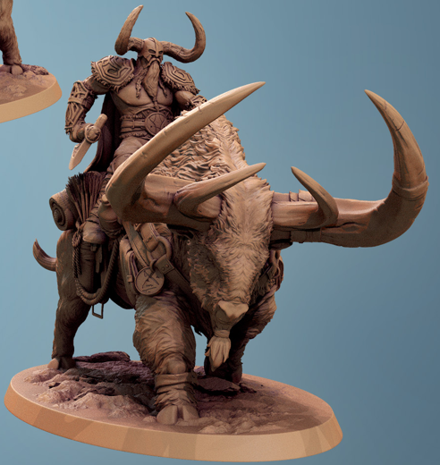 Vargir Frosthorn - aus der Reihe Frostborne Doom von Rescale Miniatures