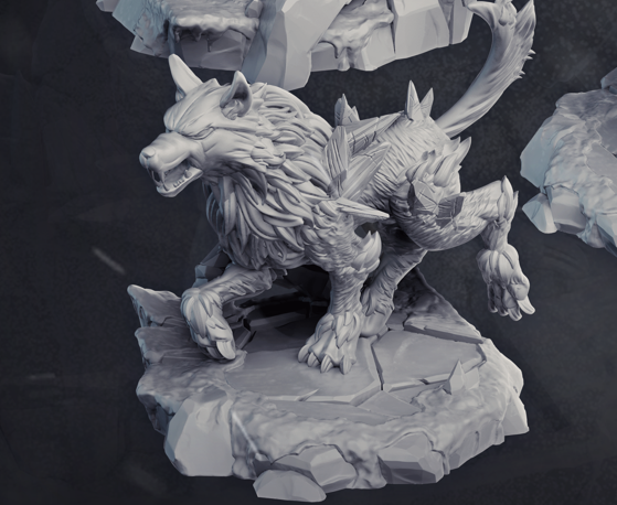 Dire Wolf - Frost Lands - Cast n Play