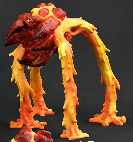 Infernal Magma Spiders - Magma Pack - Print Your Monsters