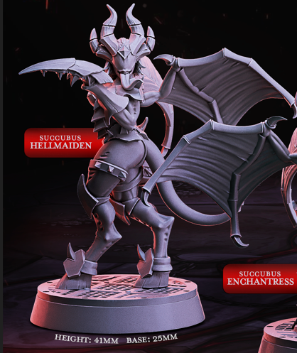 Fiendish Succubus - Demons Gate - Cast n Play