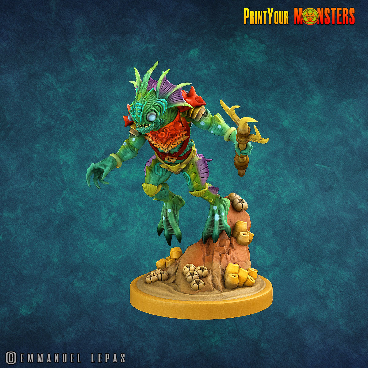 Searakin - aus der Reihe Fishman Pack von Print Your Monsters