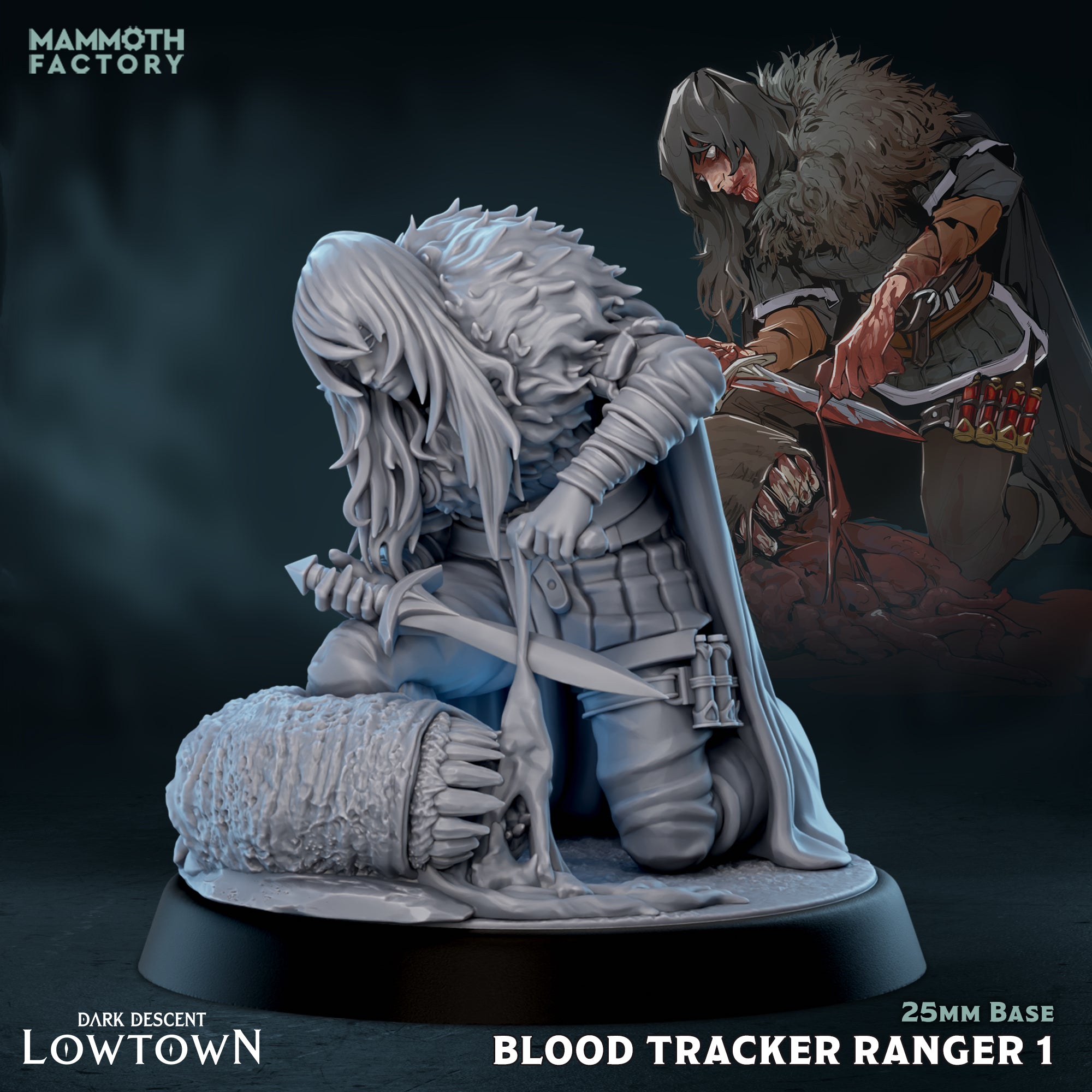 Sebira Mawbrey Blood Tracker Ranger - Lowtown - Dark Descent - Mammoth Factory