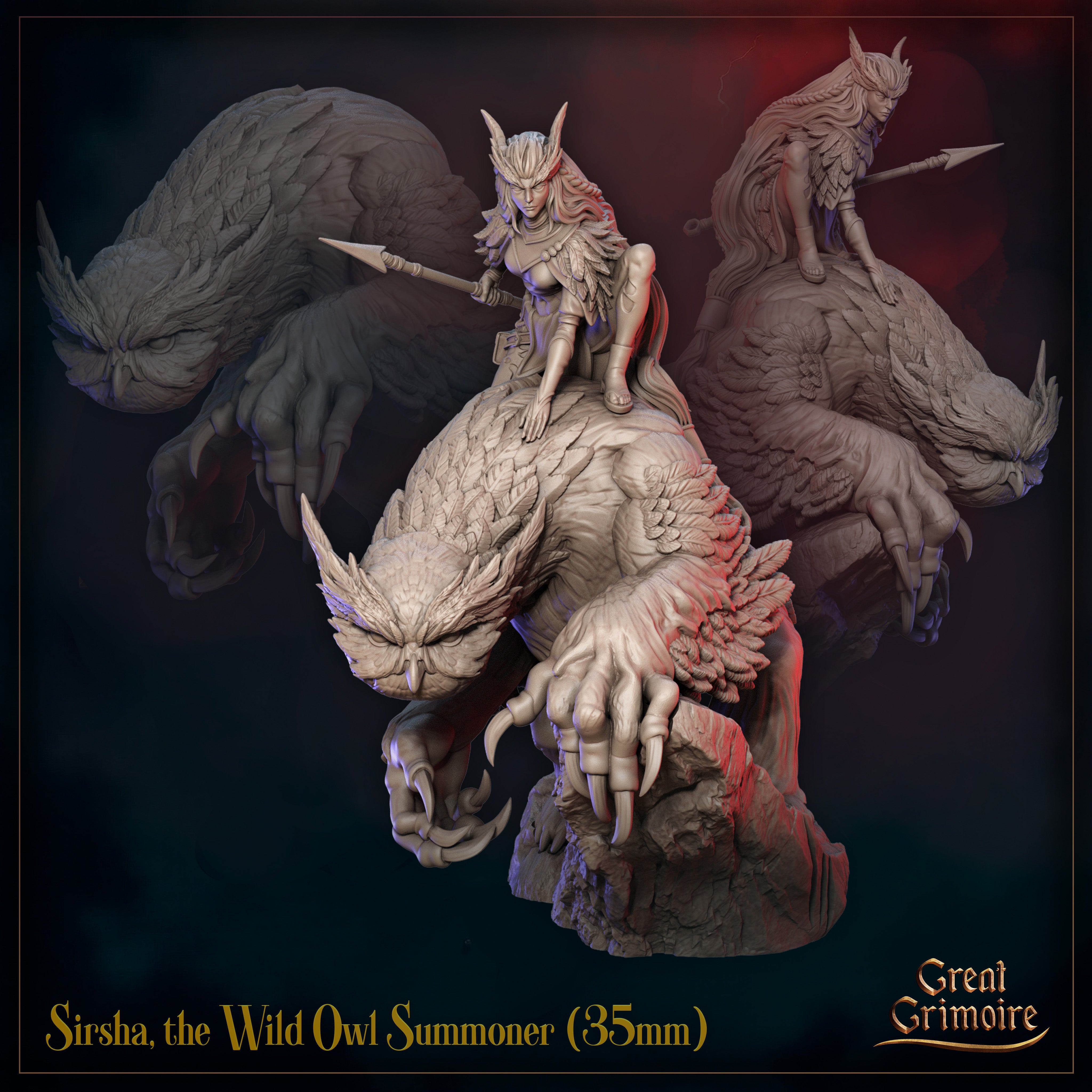Sirsha, the Wild Owl Summoner - aus der Reihe Sunfall War von Great Grimoire
