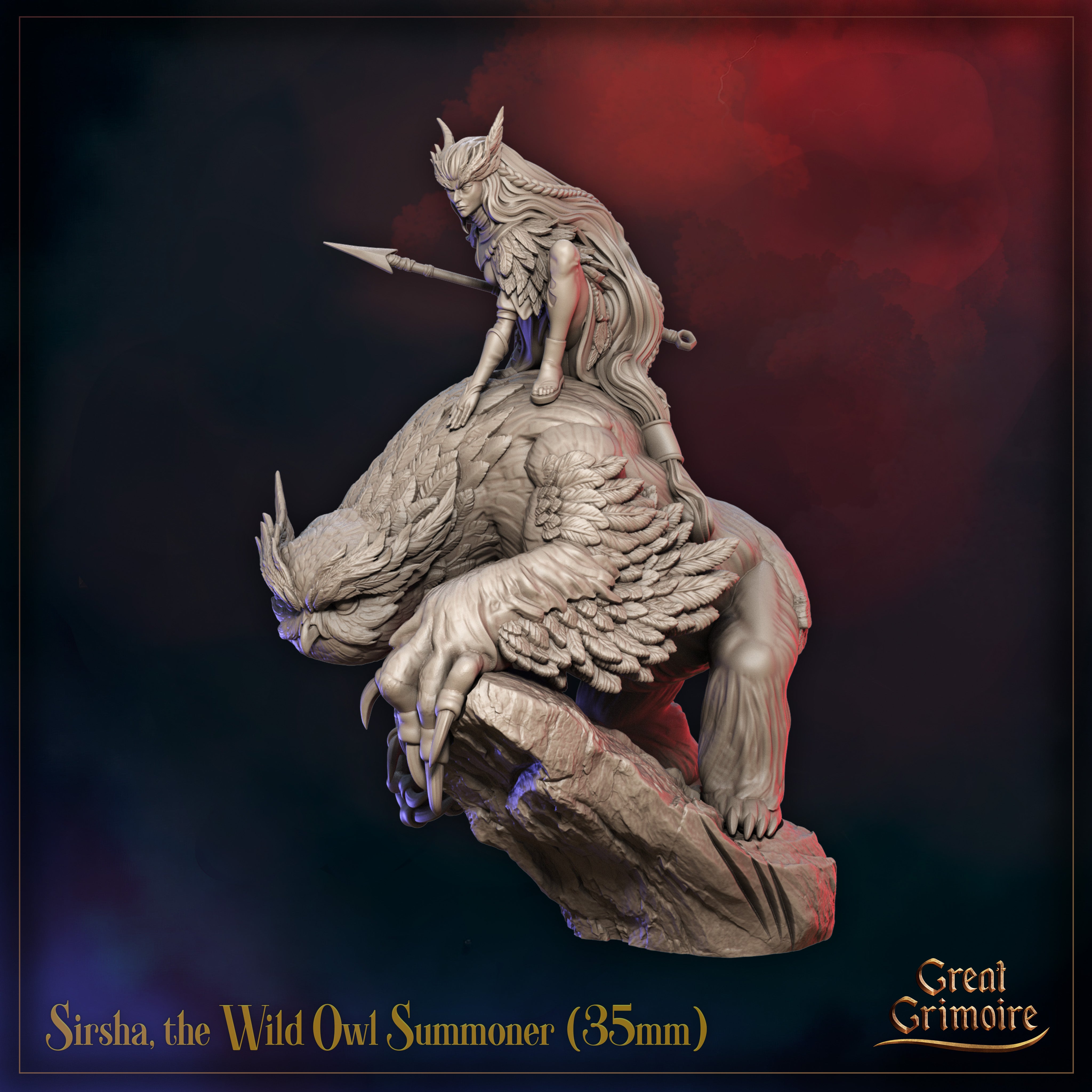 Sirsha, the Wild Owl Summoner - aus der Reihe Sunfall War von Great Grimoire