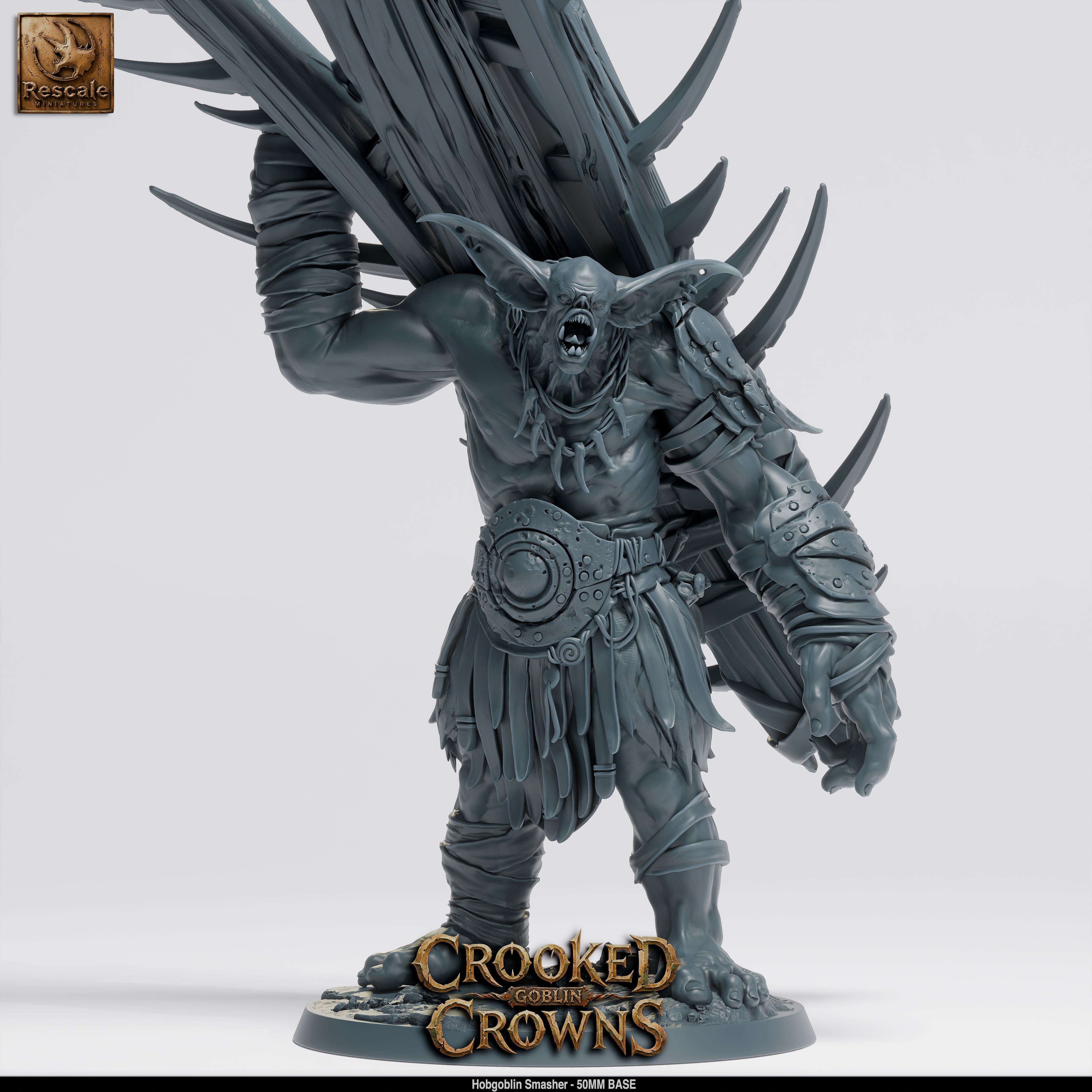 Hobgoblin Smasher A - Crooked Crowns - Rescale Miniatures