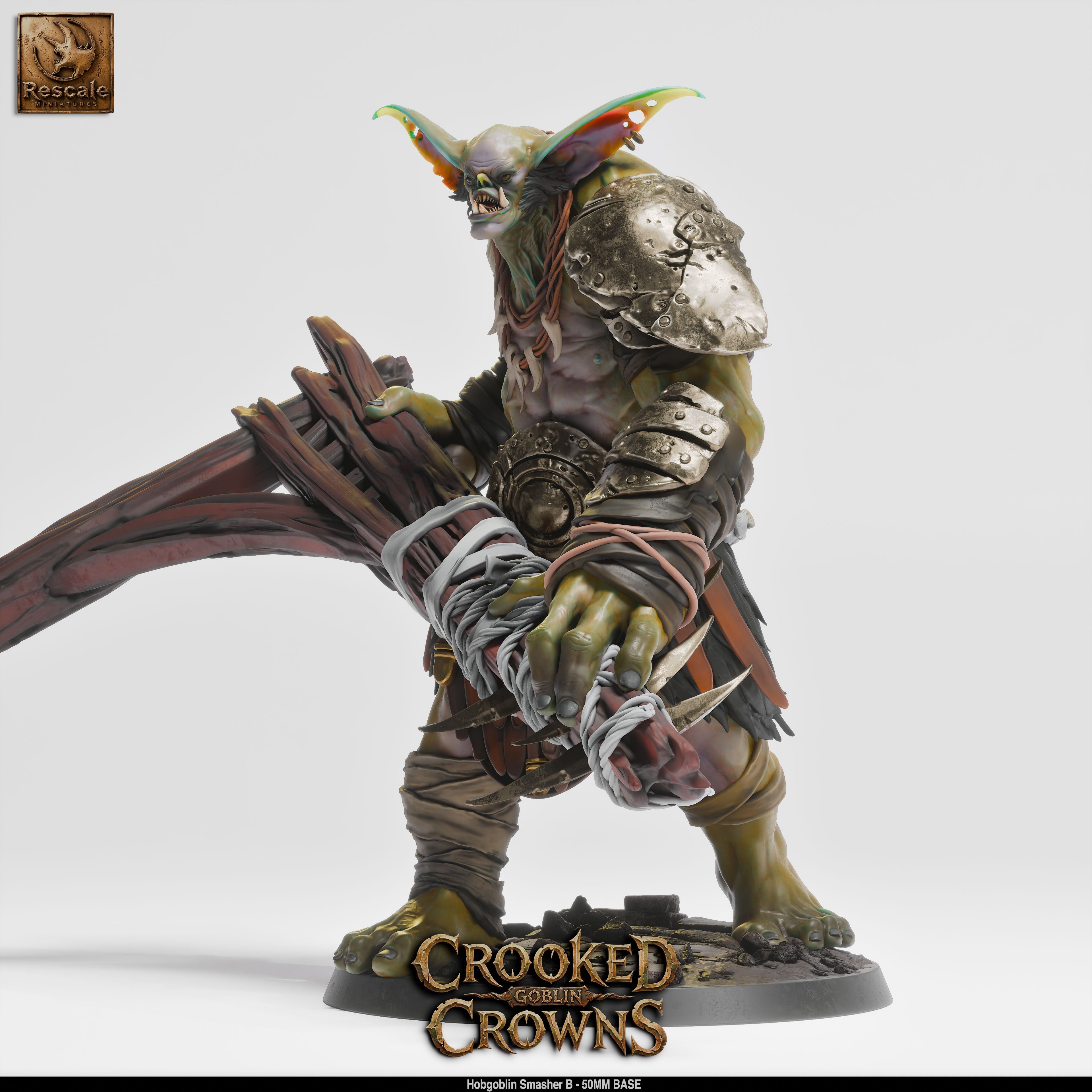 Hobgoblin Smasher B - Crooked Crowns - Rescale Miniatures