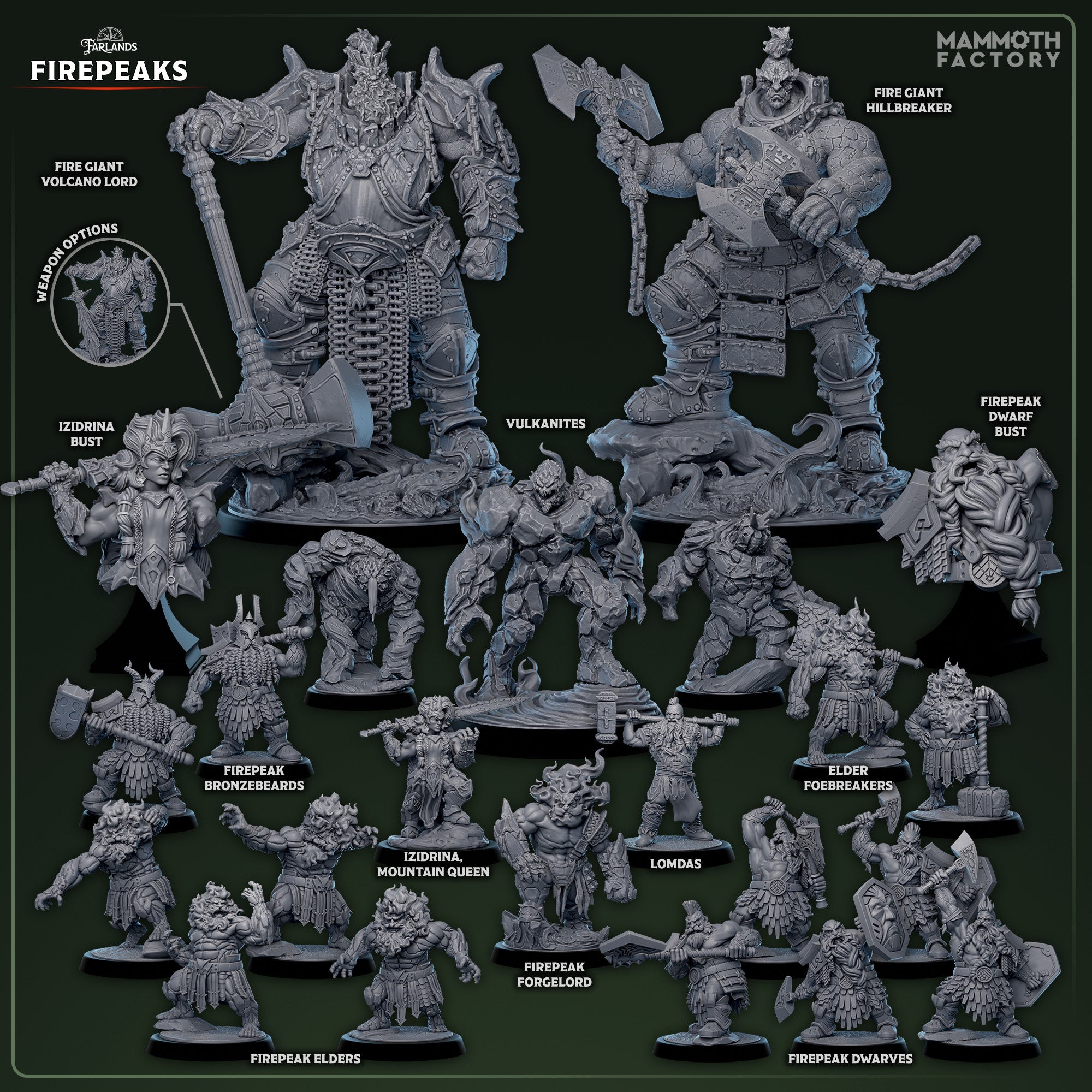 Izidrina - Bust aus der Reihe The Firepeaks von Mammoth Factory