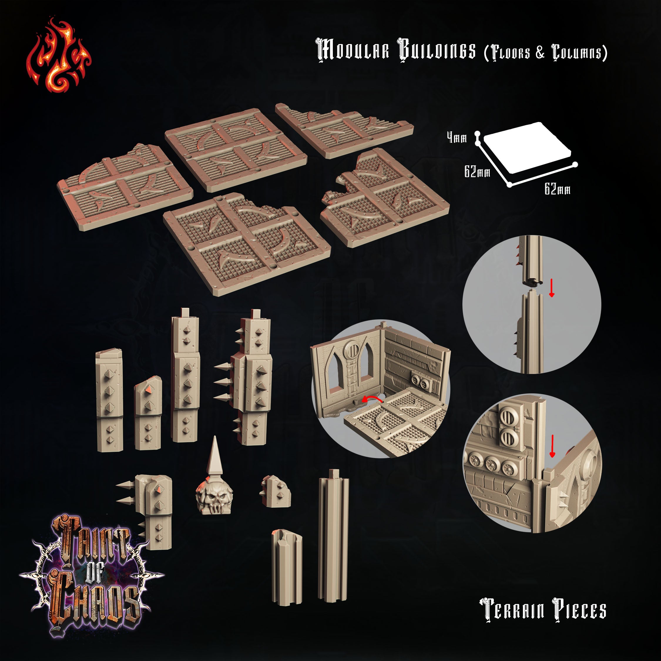 Fallen City Scenery - from the Taint of Chaos series by Crippled God Foundry
