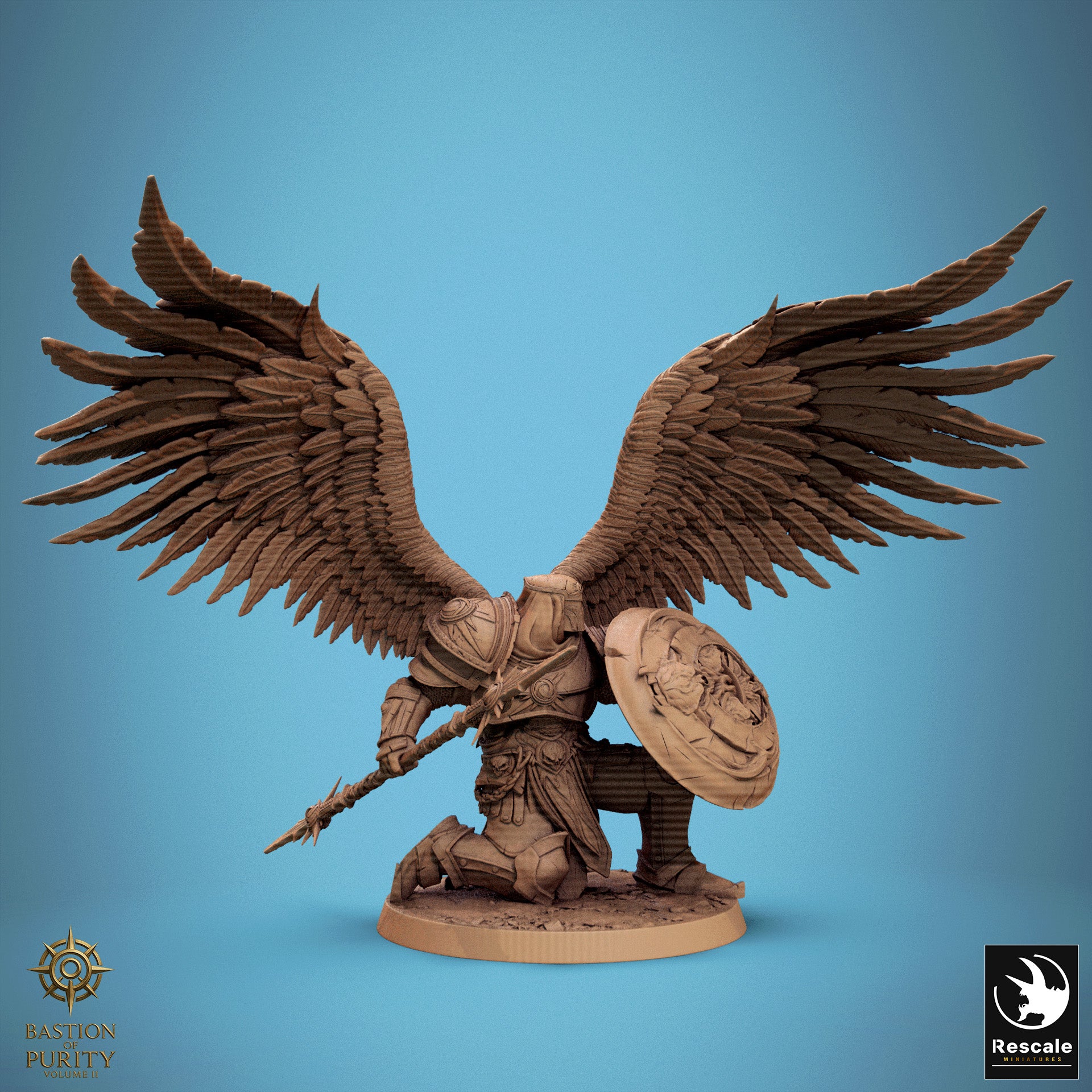 Sentinel Of Aetherium Great Commander Spear- from the Bastion of Purity series by Rescale Miniatures