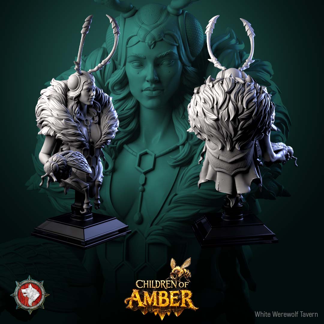 The Amber Queen Bust - Children of Amber - White Werewolf Tavern