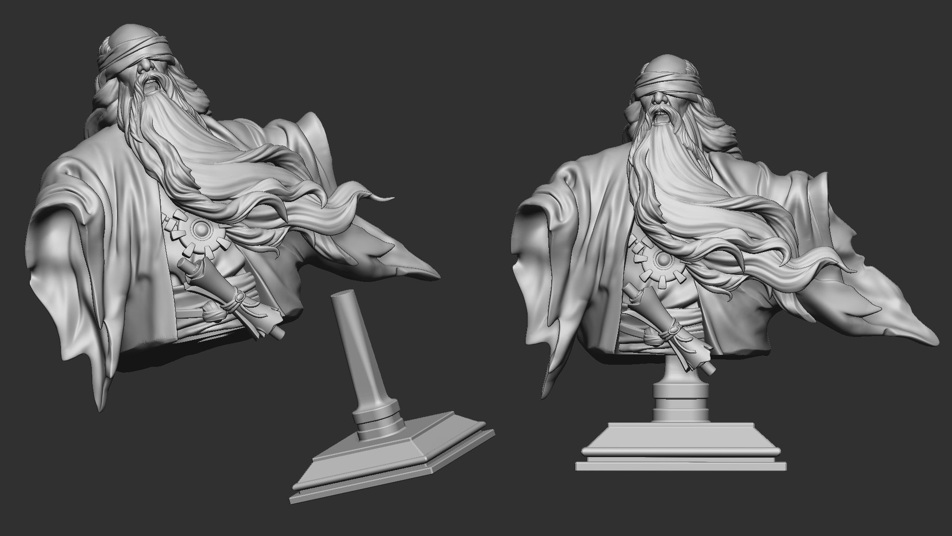 The Eternal Scribe Bust - Sisters of the Apocalypse - War - White Werewolf Tavern