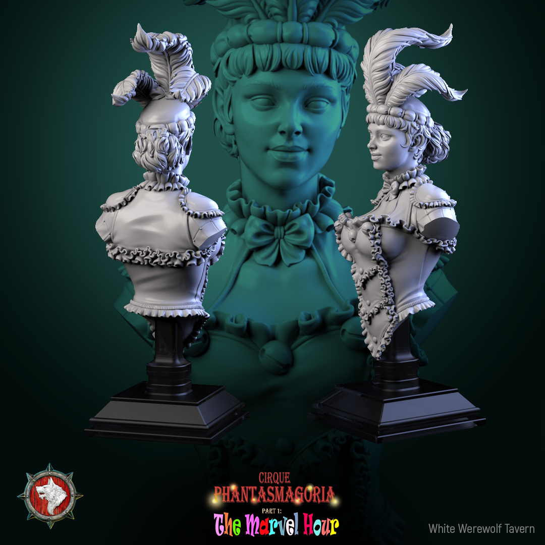 The Lollipop Twirler - Bust aus der Reihe Cirque Phantasmagoria 1 von White Werewolf Tavern