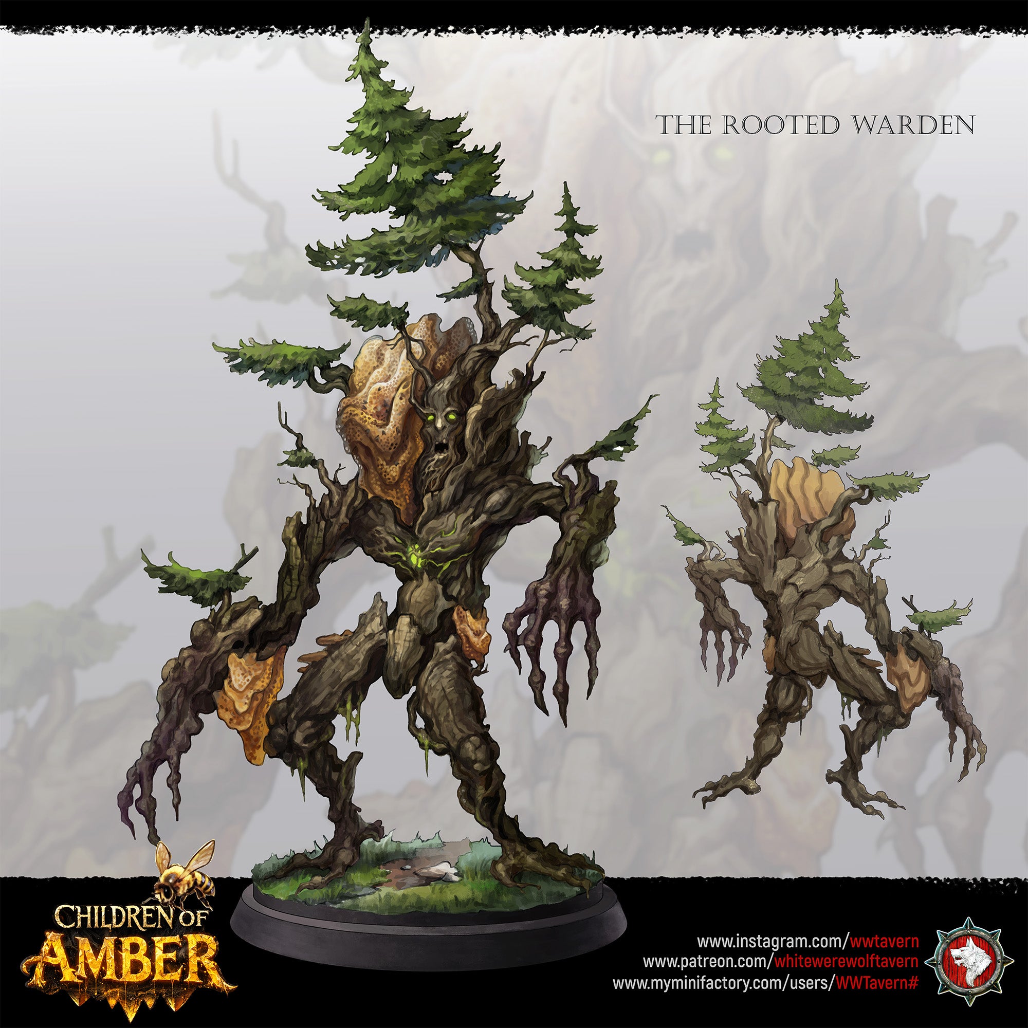 Rooted Warden - Children of Amber - White Werewolf Tavern