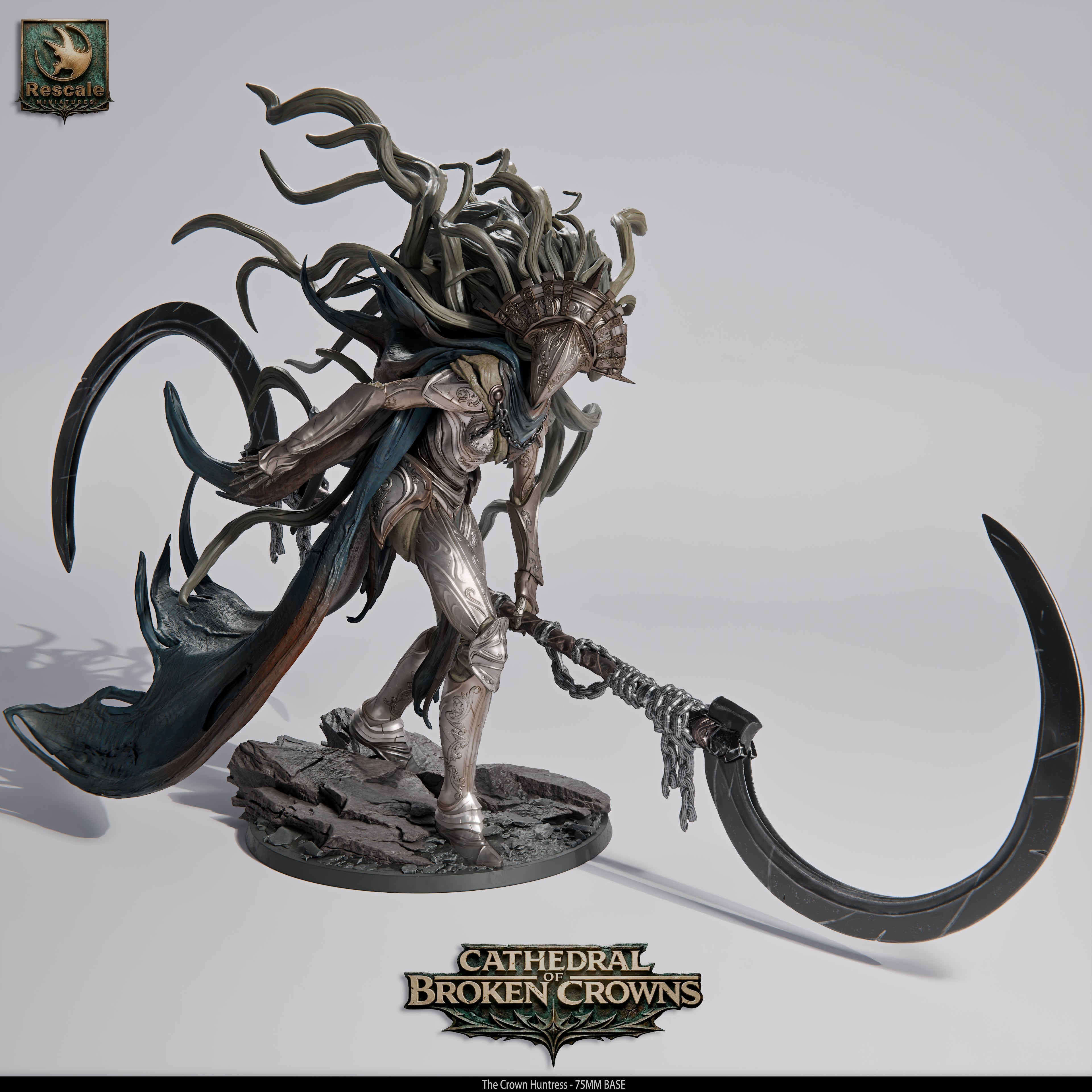Crown Huntress - Cathedral of Broken Crowns - Rescale Miniatures