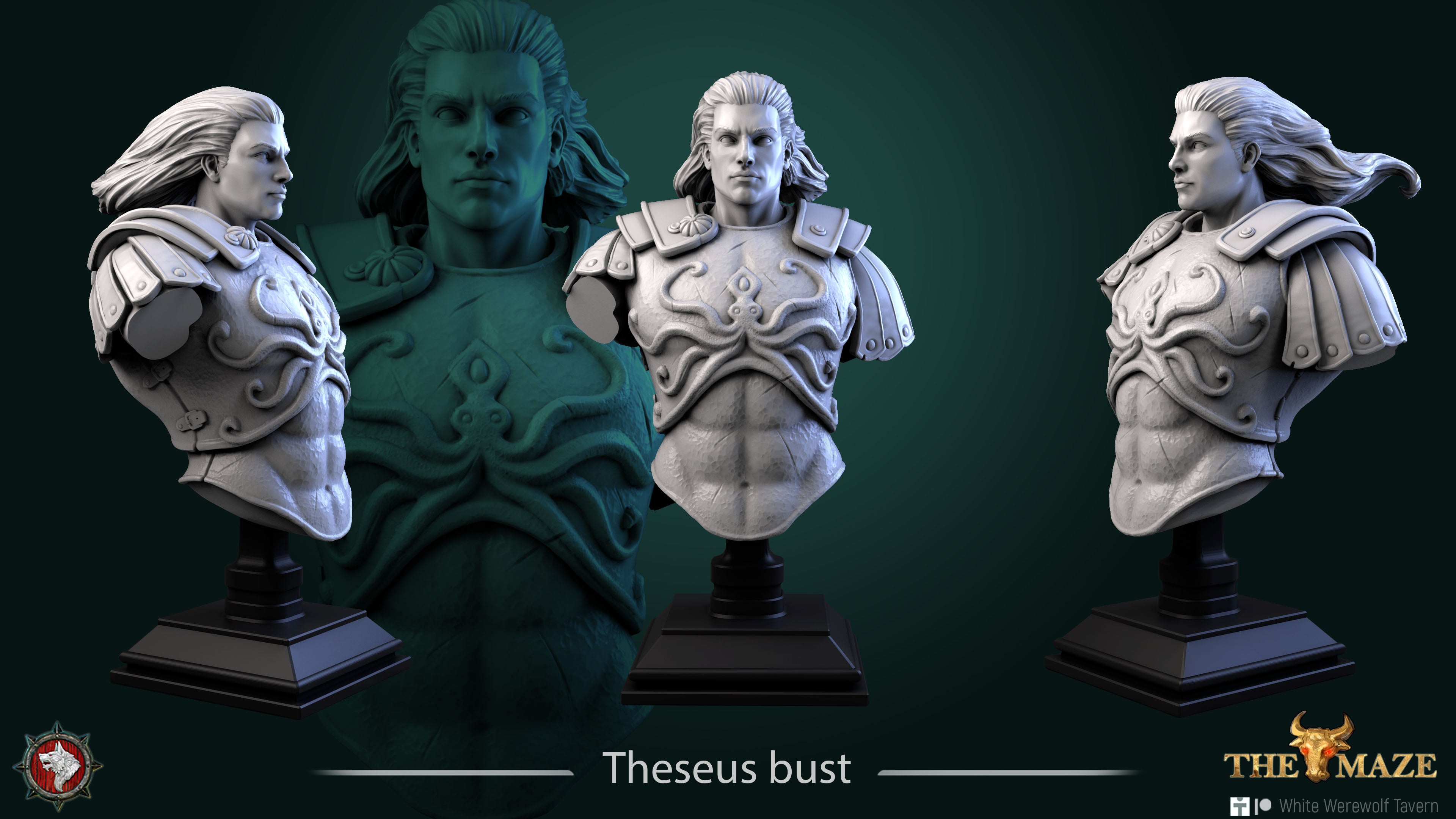 Theseus - Bust aus der Reihe The Maze von White Werewolf Tavern