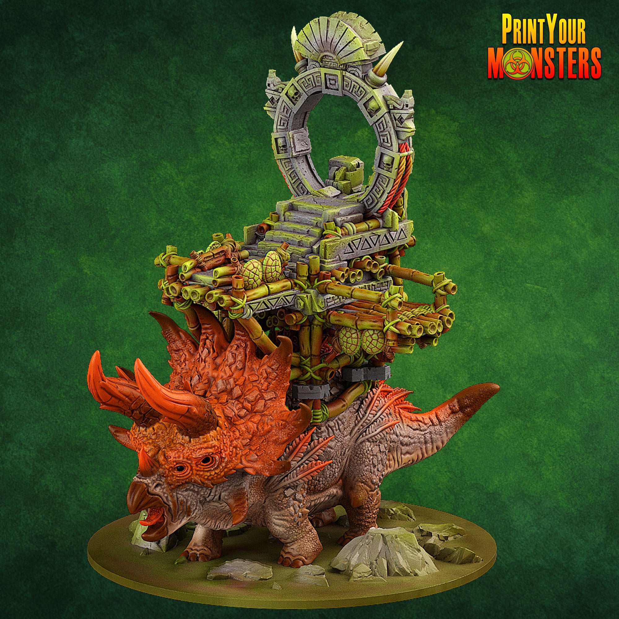 Triceratops - aus der Reihe Lizardmen Pack von Print Your Monsters